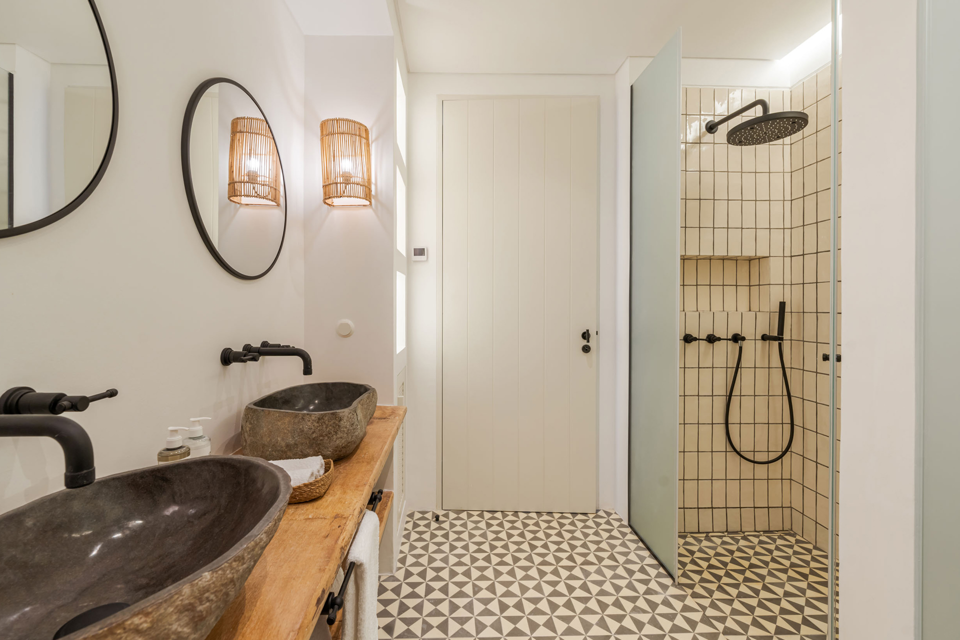 salle de bain décoration naturelle et rustique chic