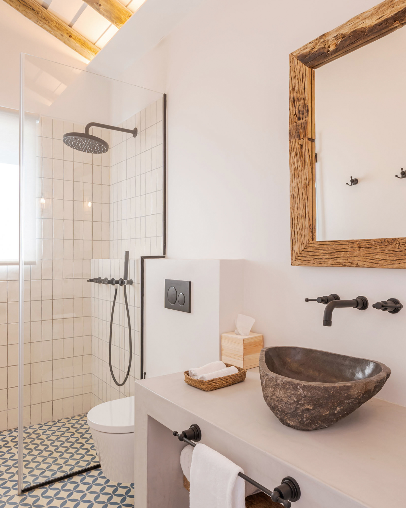 salle de bain décoration naturelle et rustique chic
