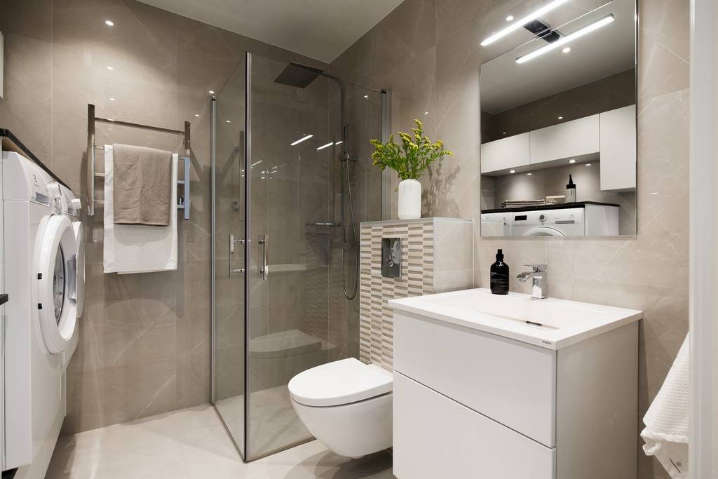 salle de bain beige