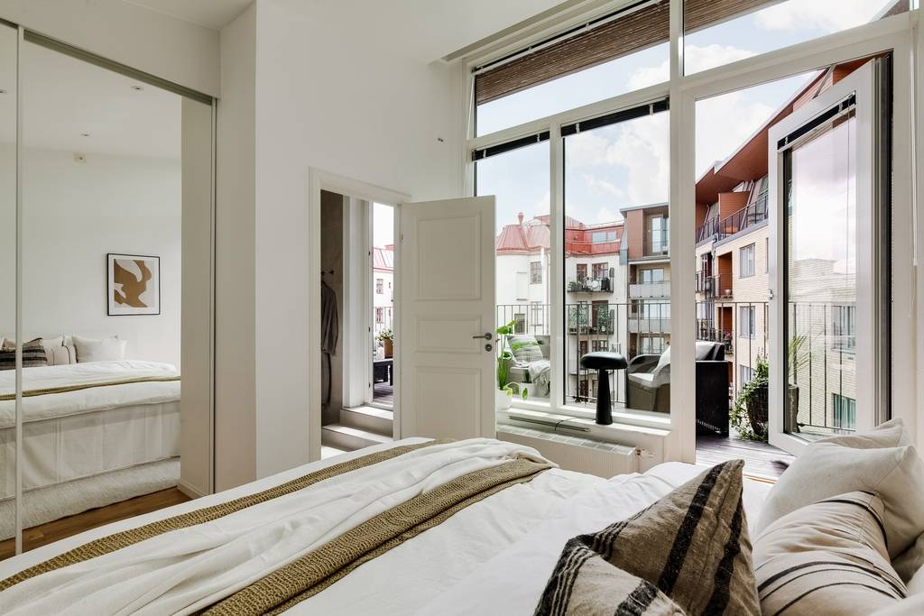 chambre avec terrasse appartement design