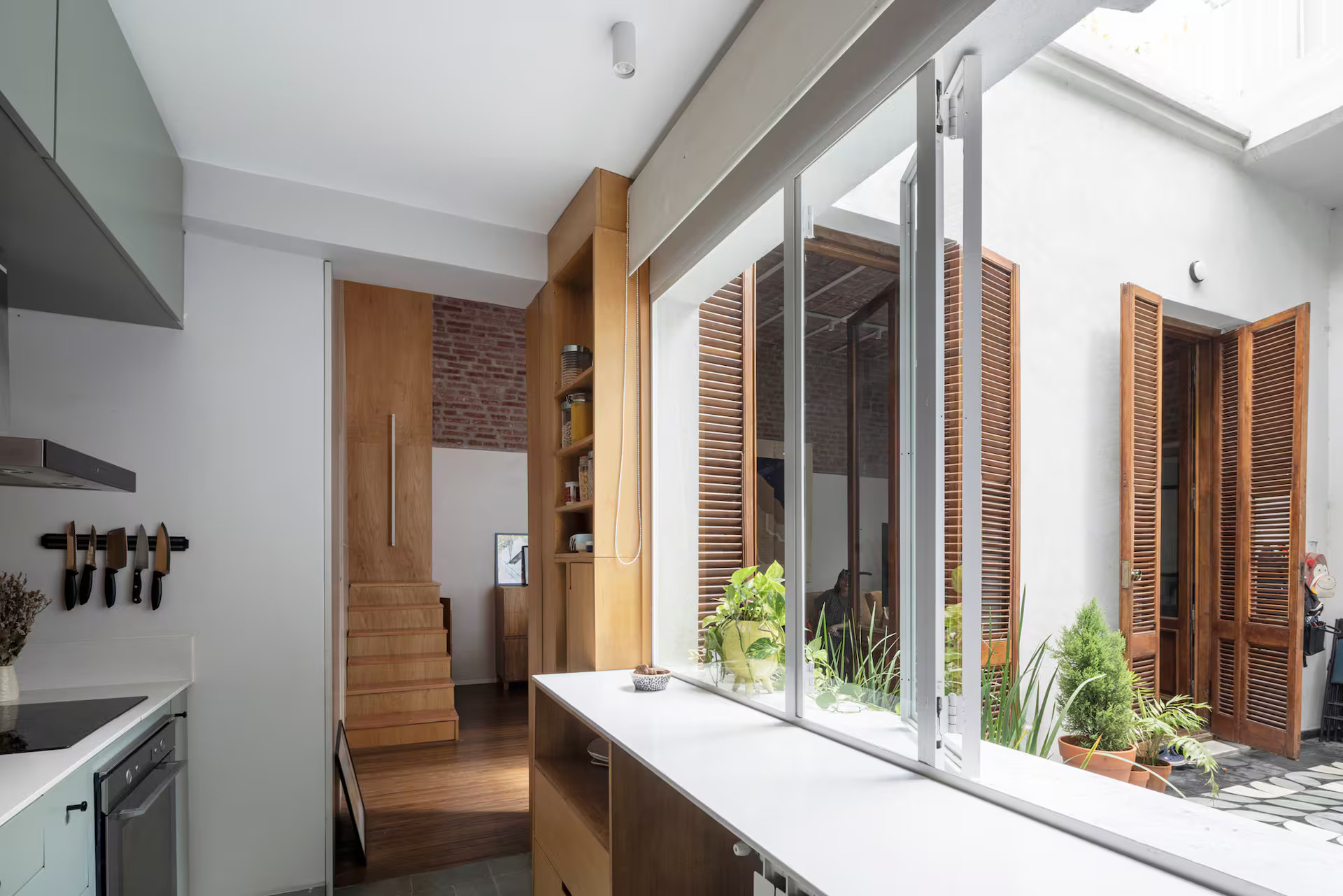 cuisine sur cour maison de ville