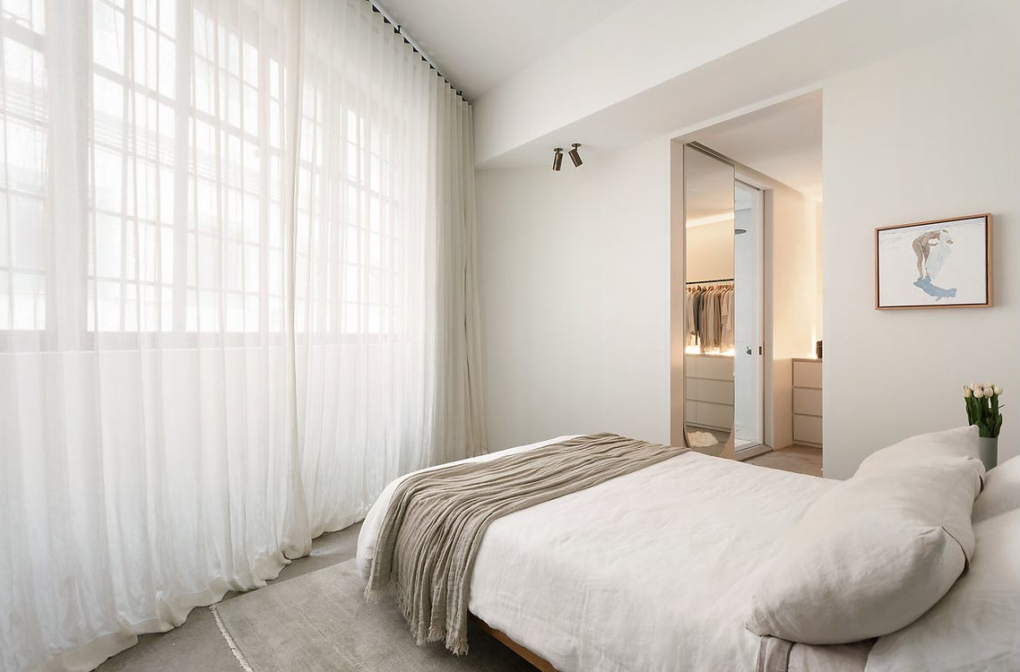 chambre loft décoration minimaliste