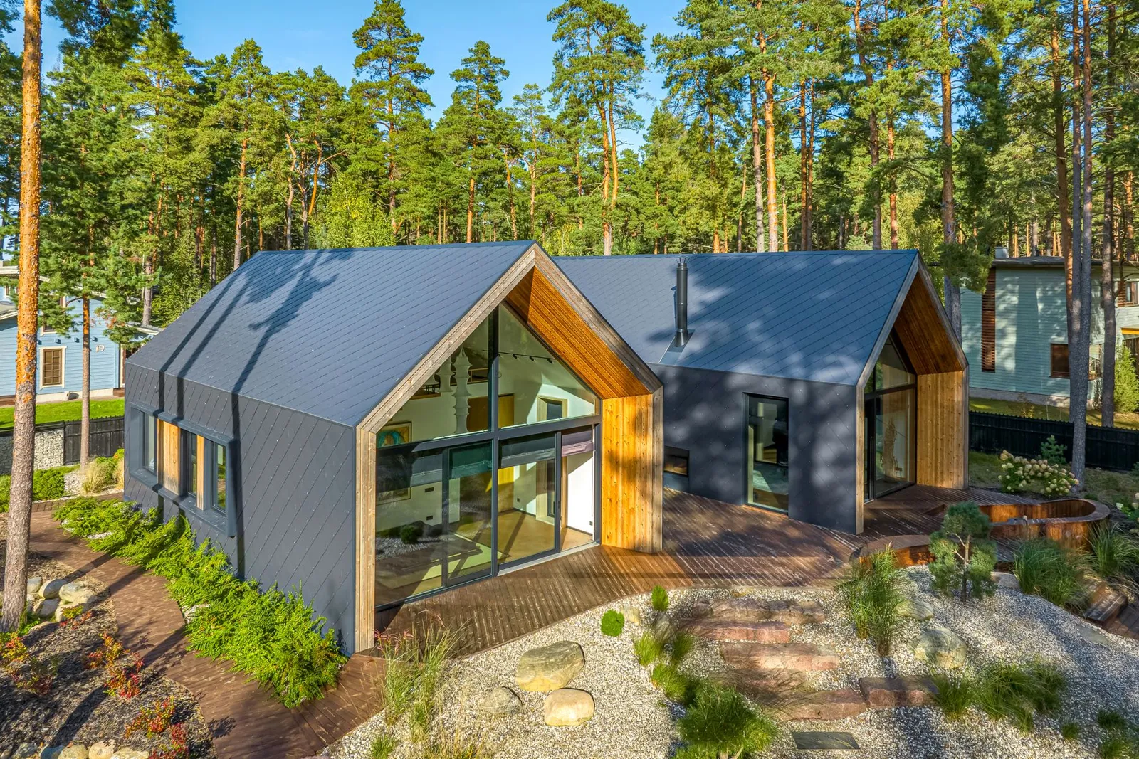 maison contemporaine en bois