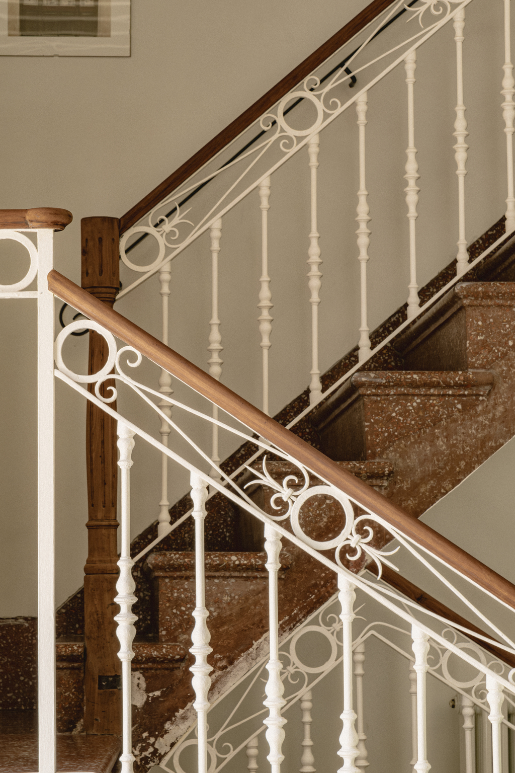escalier ancien terrazzo 
