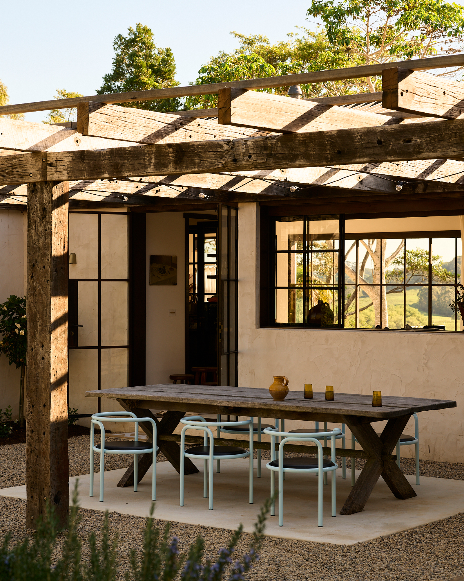 terrasse avec pergola bois Lo Scoglio terrasse avec pergola bois Lo Scoglio