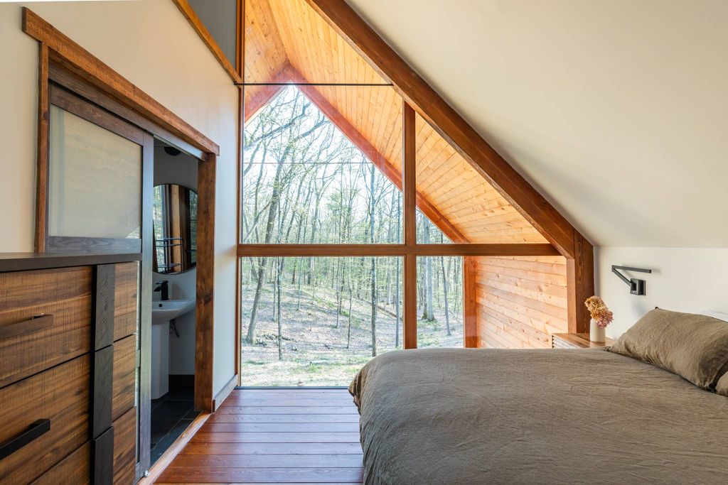 chambre mansardée maison en bois