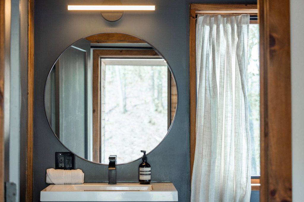 salle de bain maison en bois
