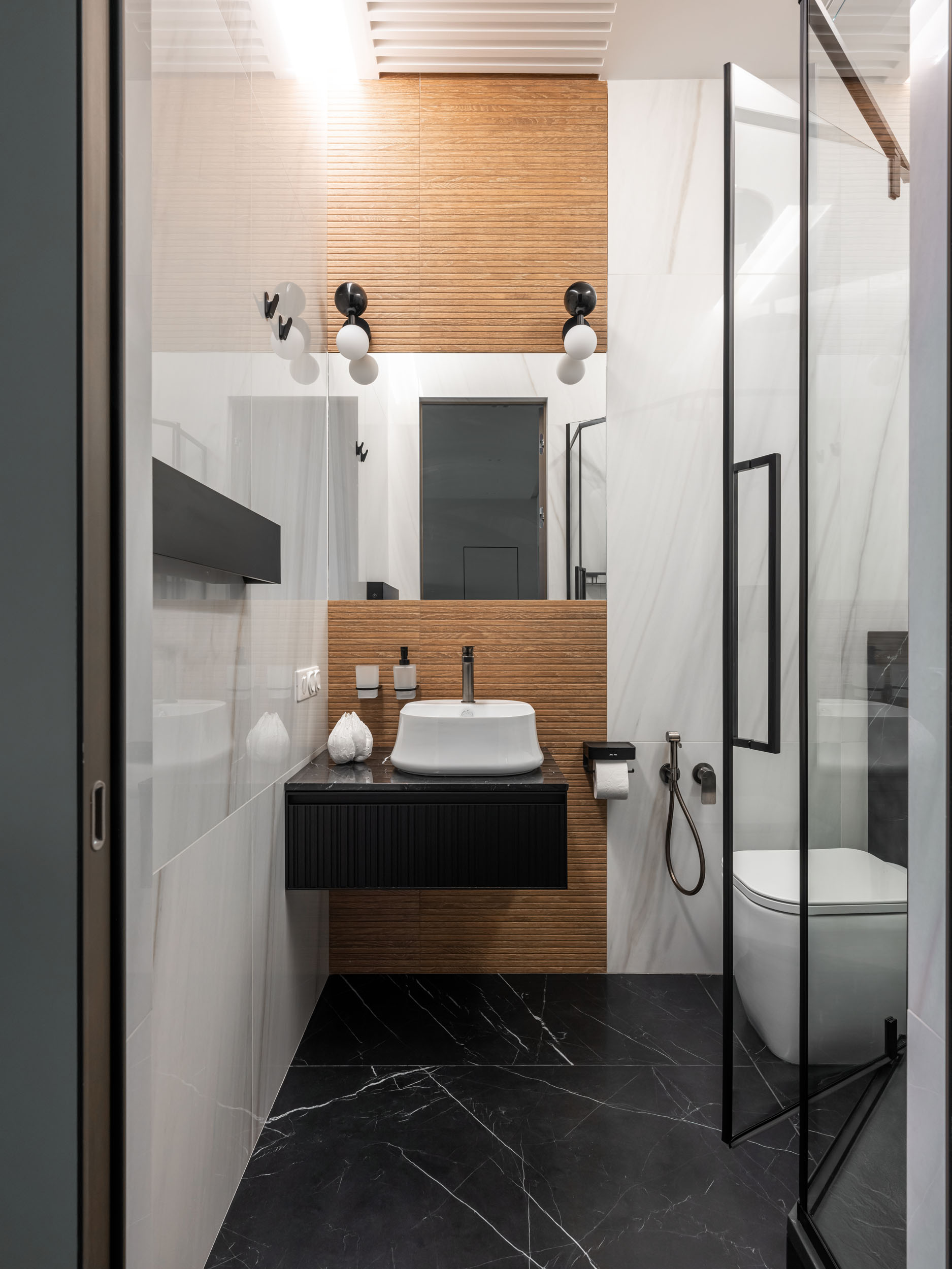 salle de bain design marbre