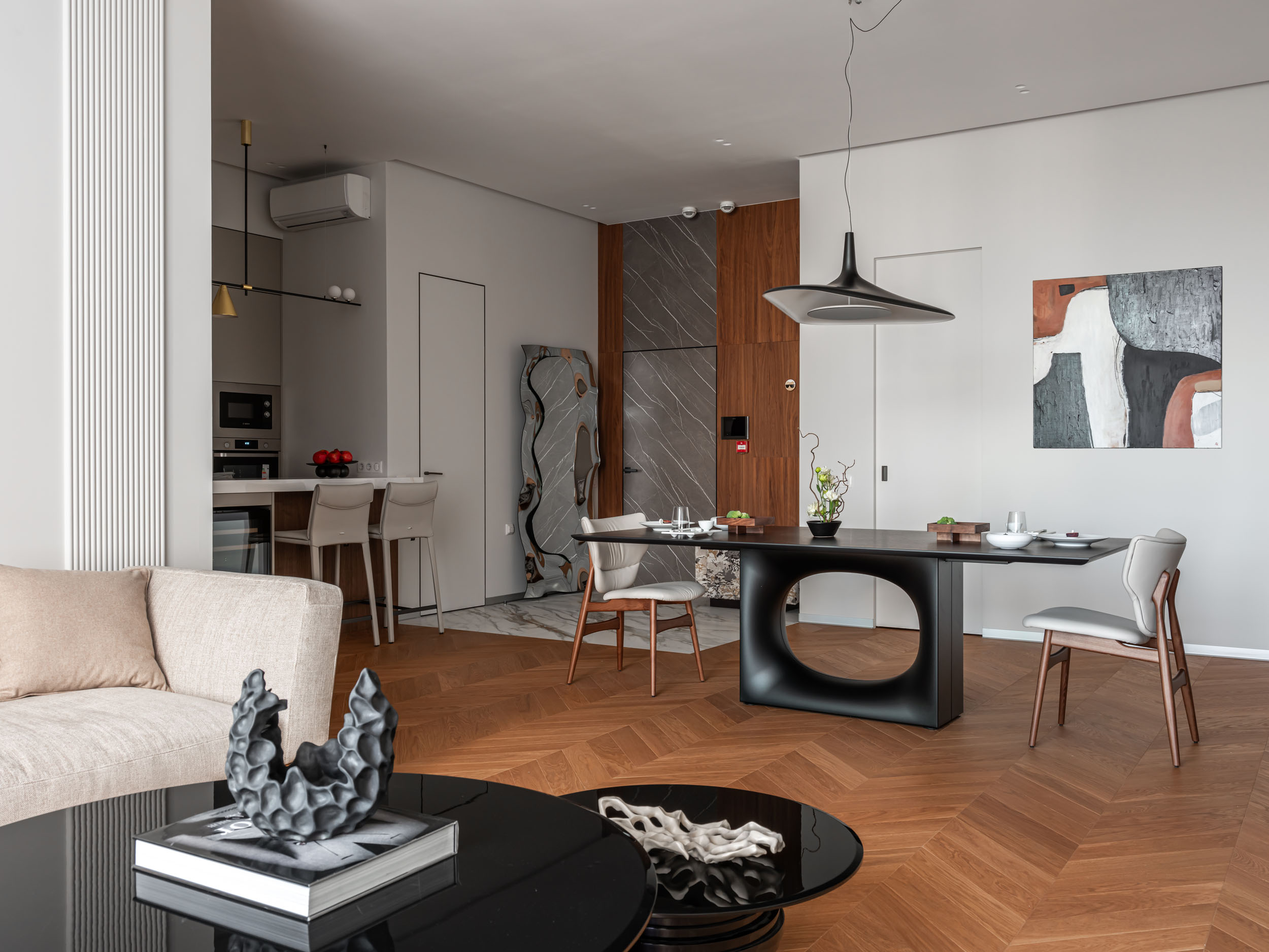 salon décoration contemporaine