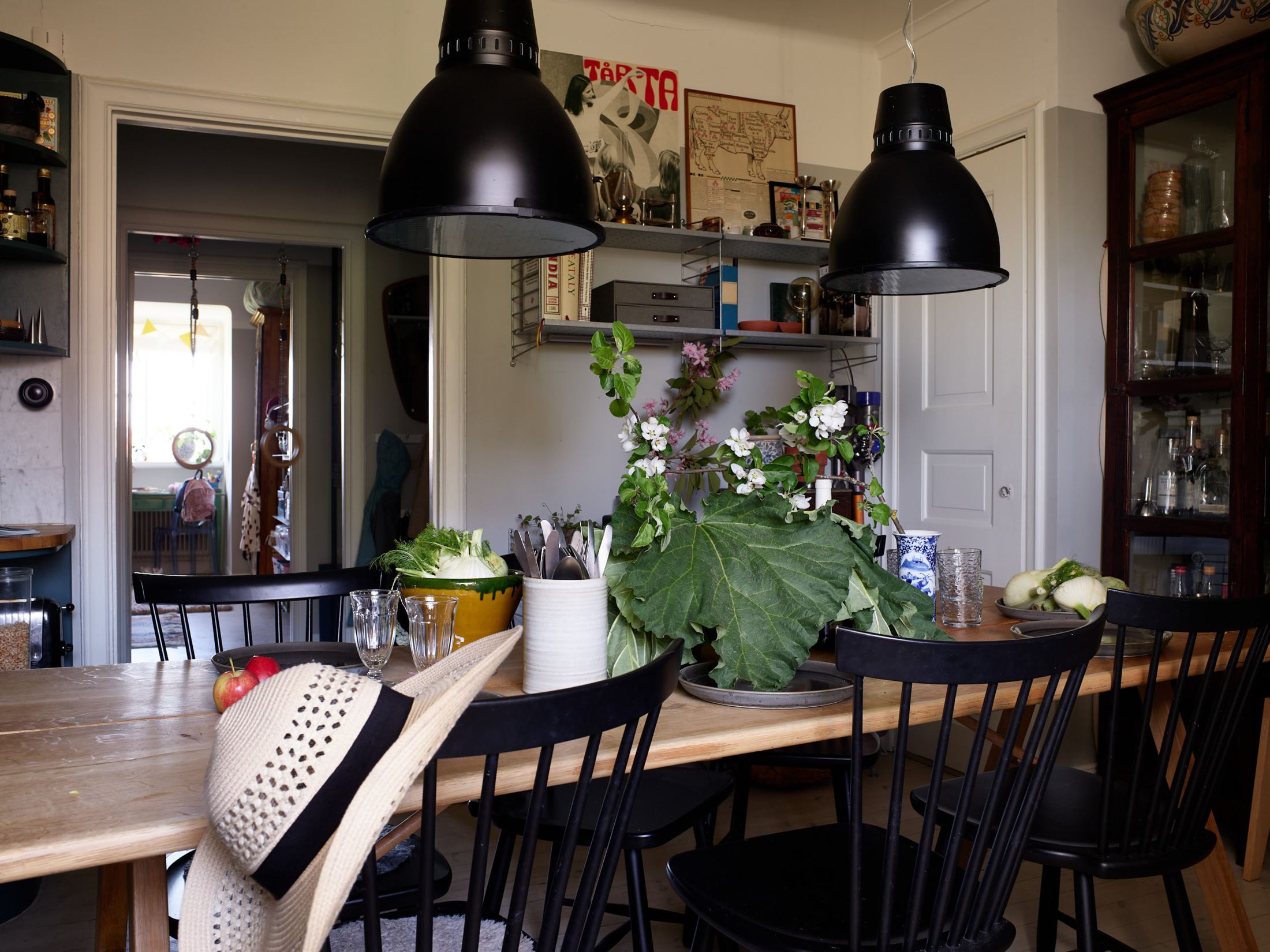 salle à manger décoration vintage