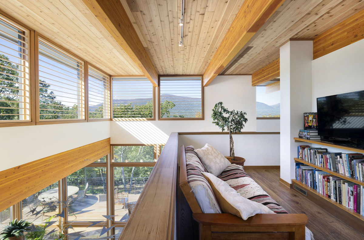mezzanine maison contemporaine en kit Lindal Cedar Homes mezzanine maison contemporaine en kit Lindal Cedar Homes