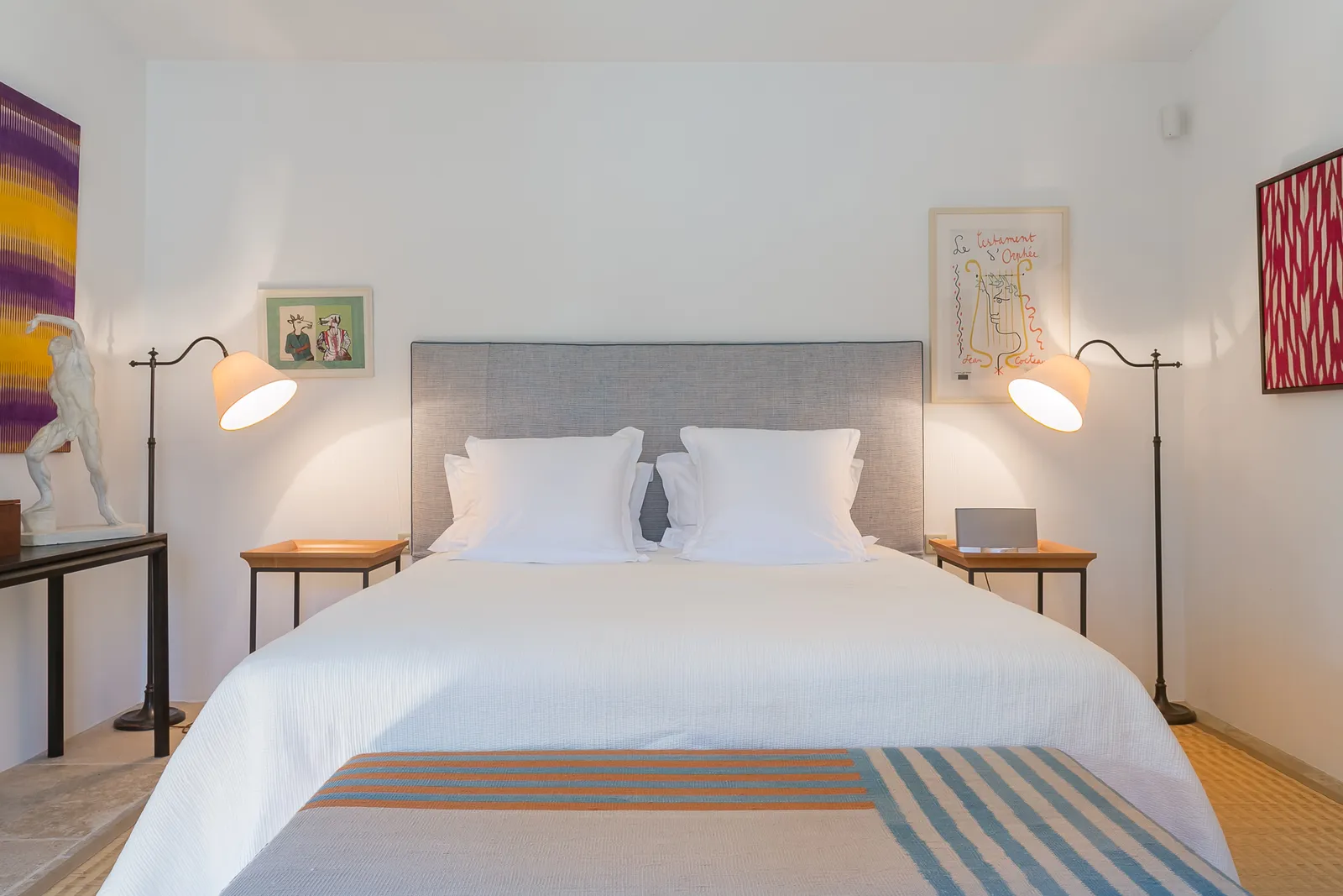 chambre décoration rustique chic le Mas des Infermières