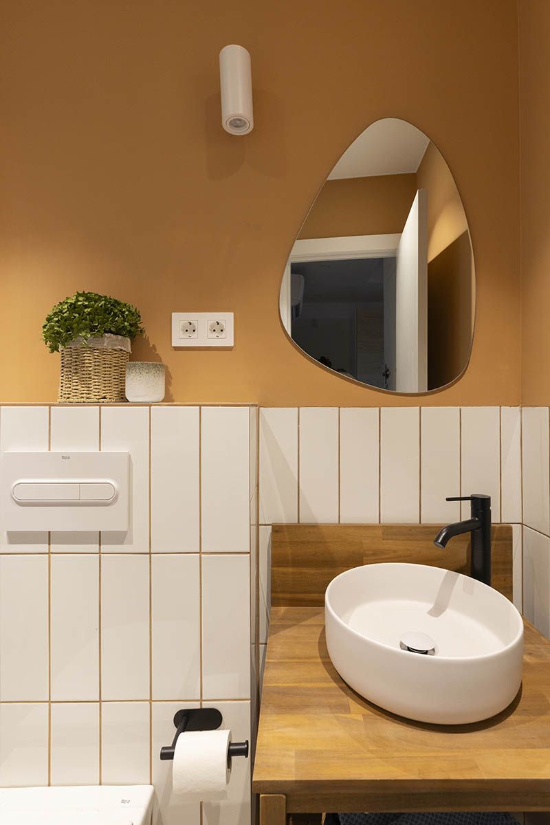 salle de bain mur ocre jaune salle de bain mur ocre jaune
