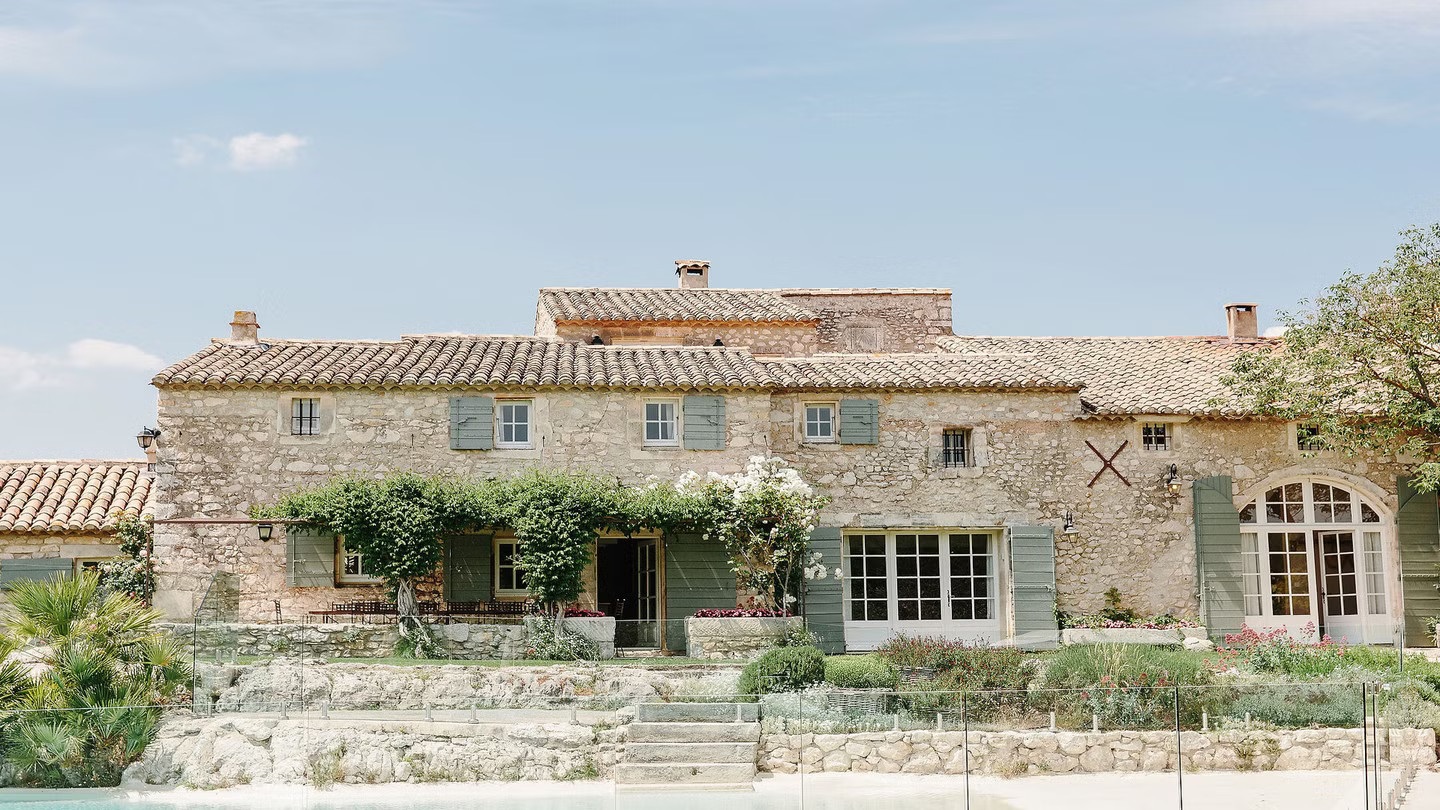 vieille maison en pierres Le Mas de la Rose Eygalières