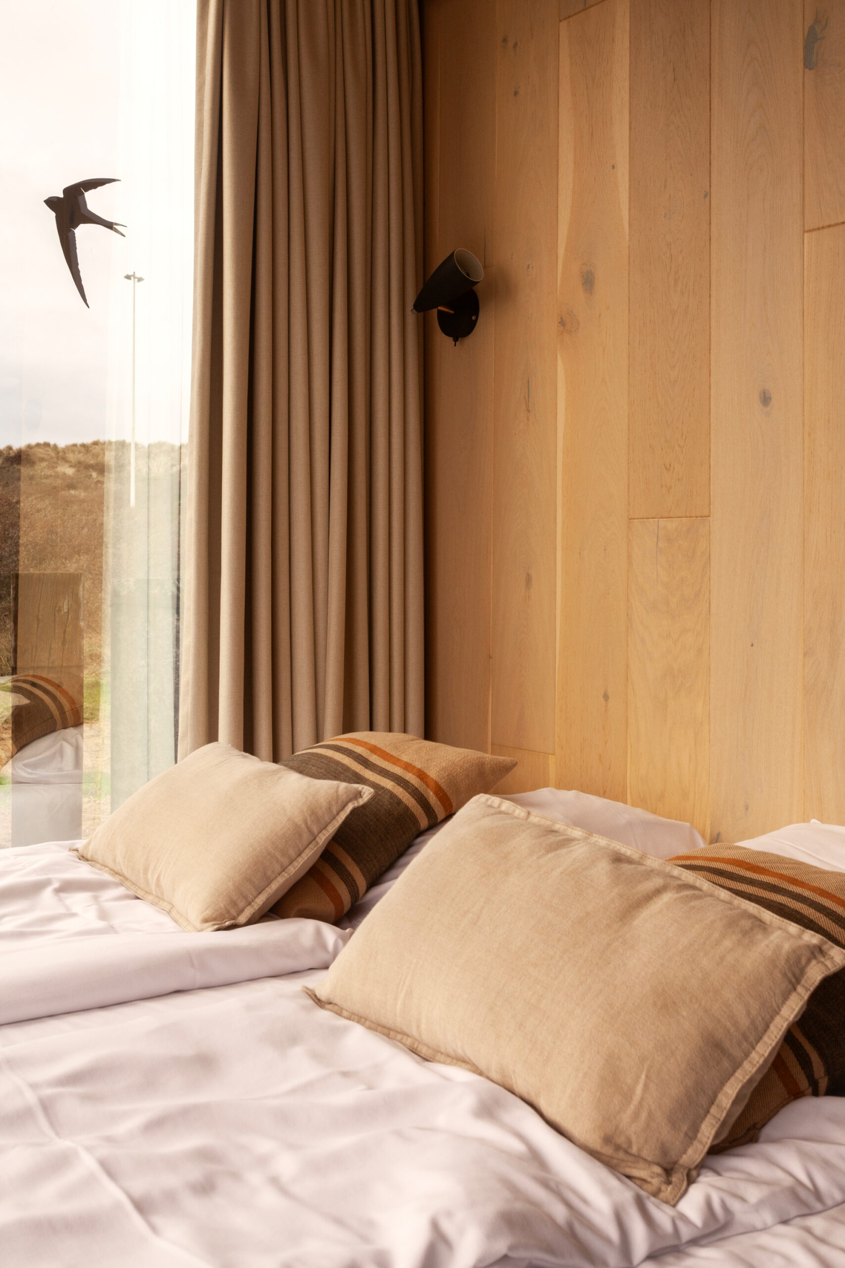 chambre mur bois