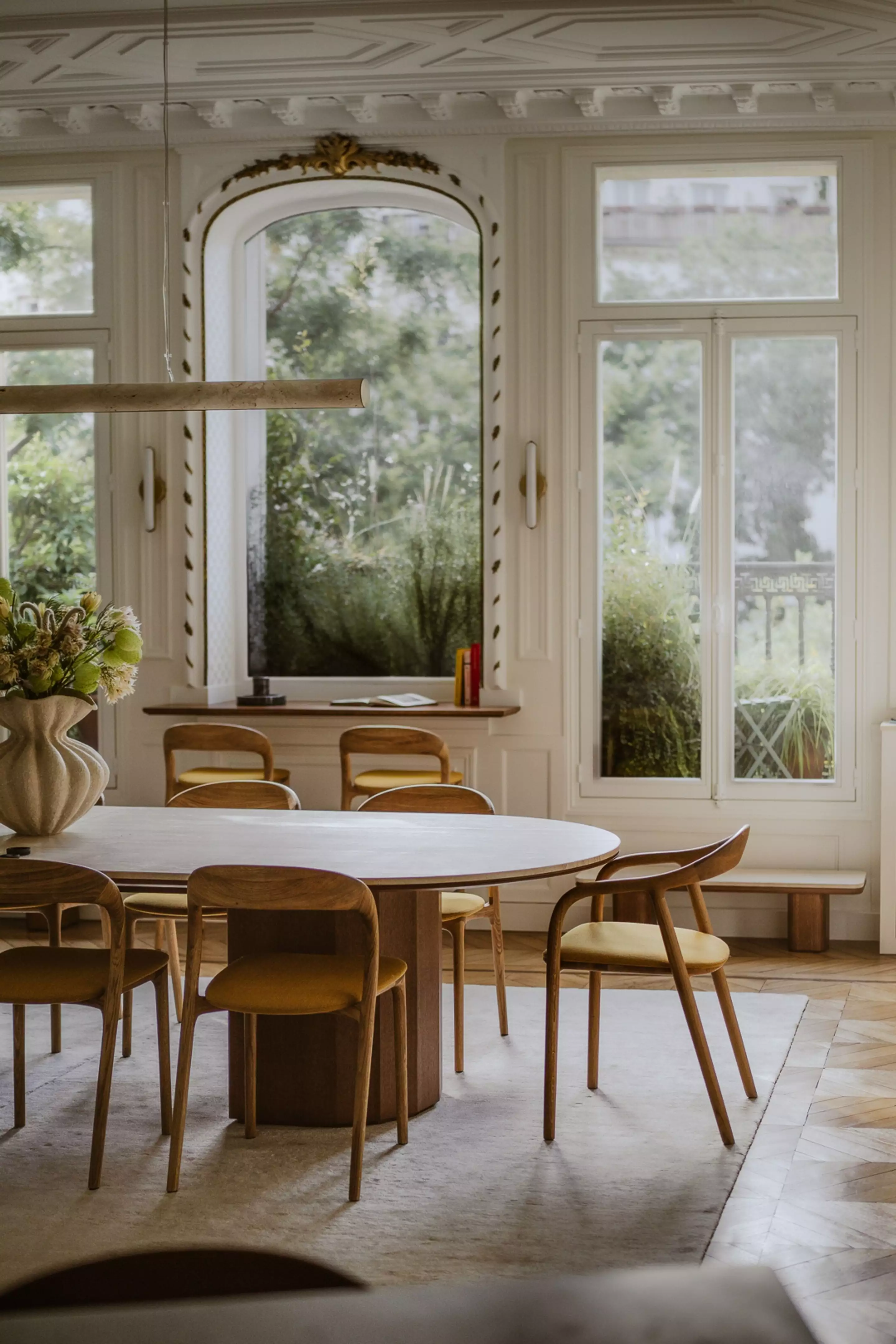 salle à manger appartement Paris haussmannien