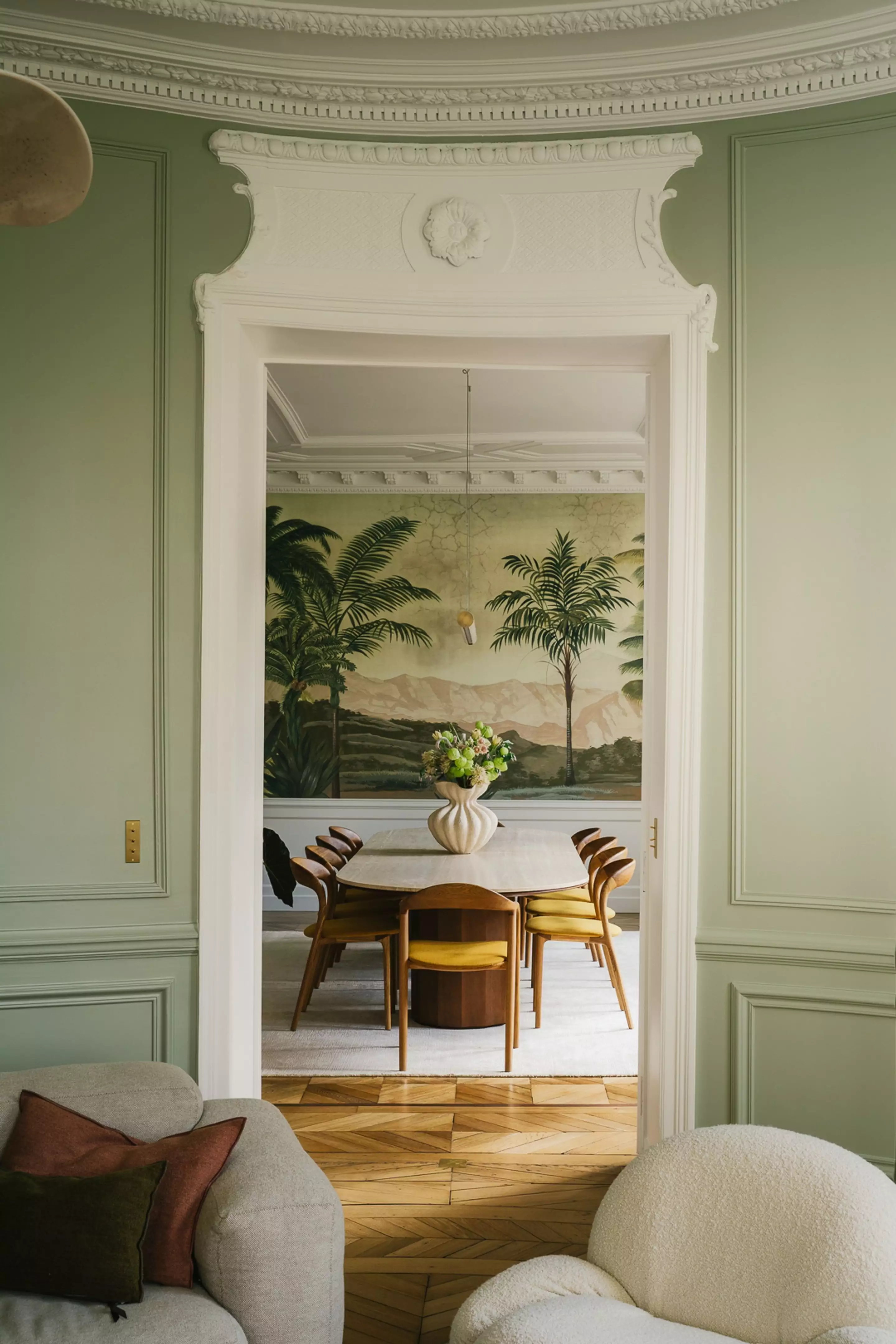salle à manger papier-peint panoramique