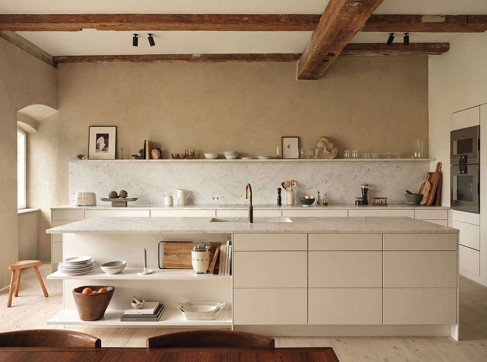 cuisine beige tendances décoration intérieure 2025