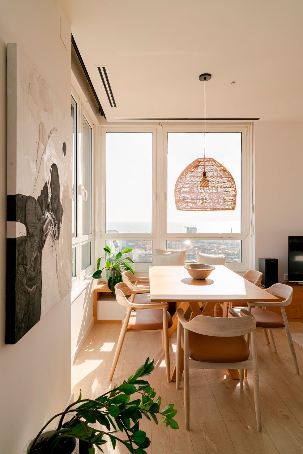 salle à manger décoration naturelle appartement Barcelone salle à manger décoration naturelle appartement Barcelone
