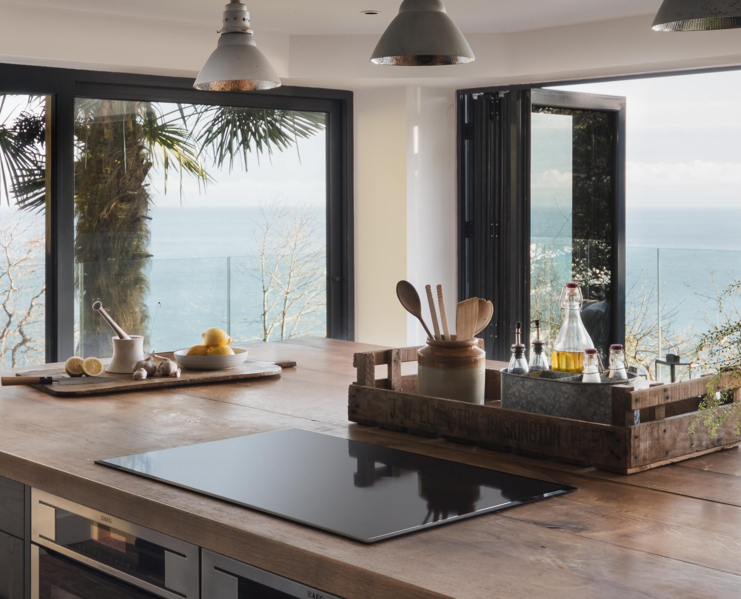 cuisine vue mer maison ancienne rénovée