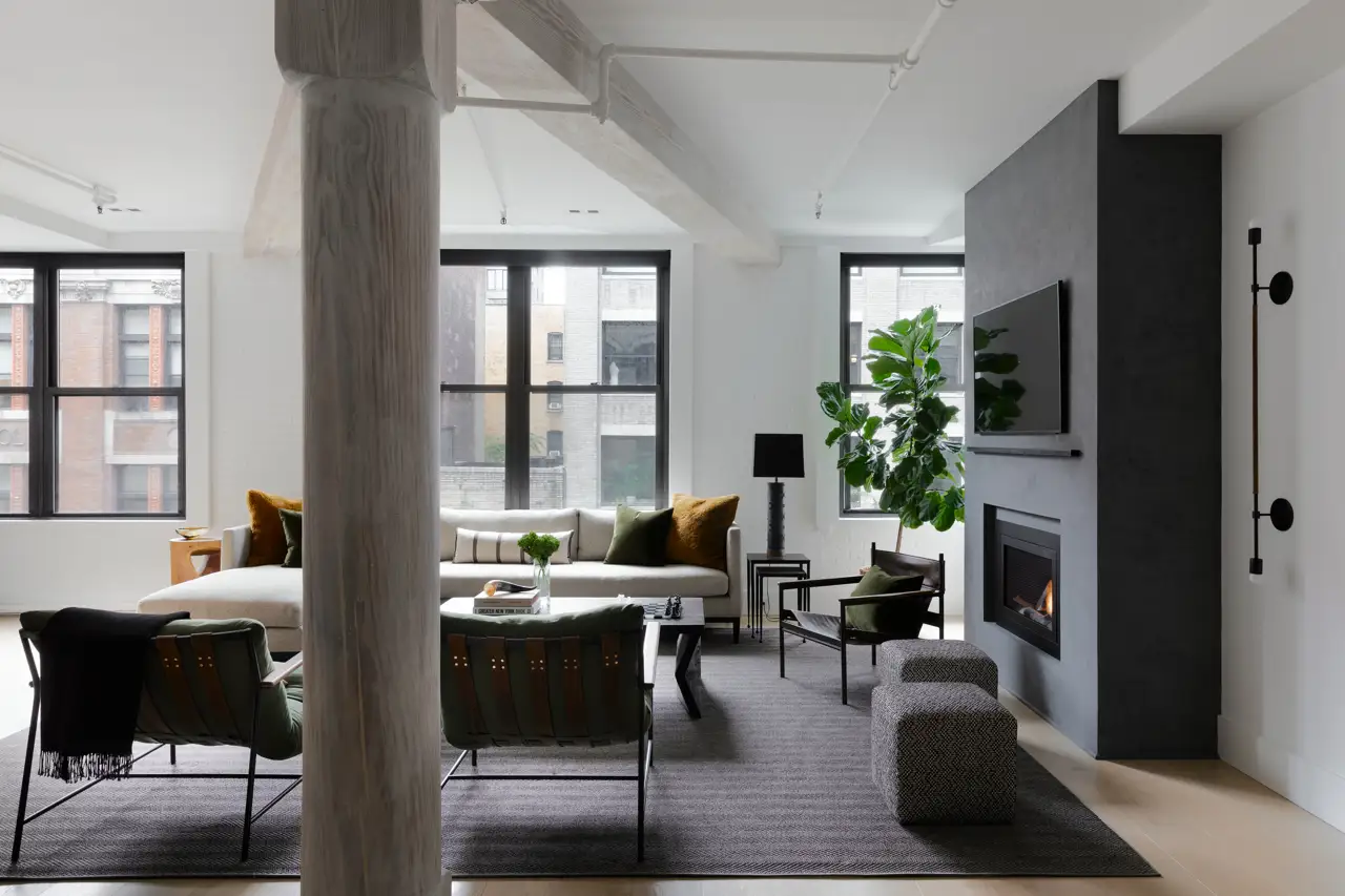 salon décoration contemporaine loft New York salon décoration contemporaine loft New York