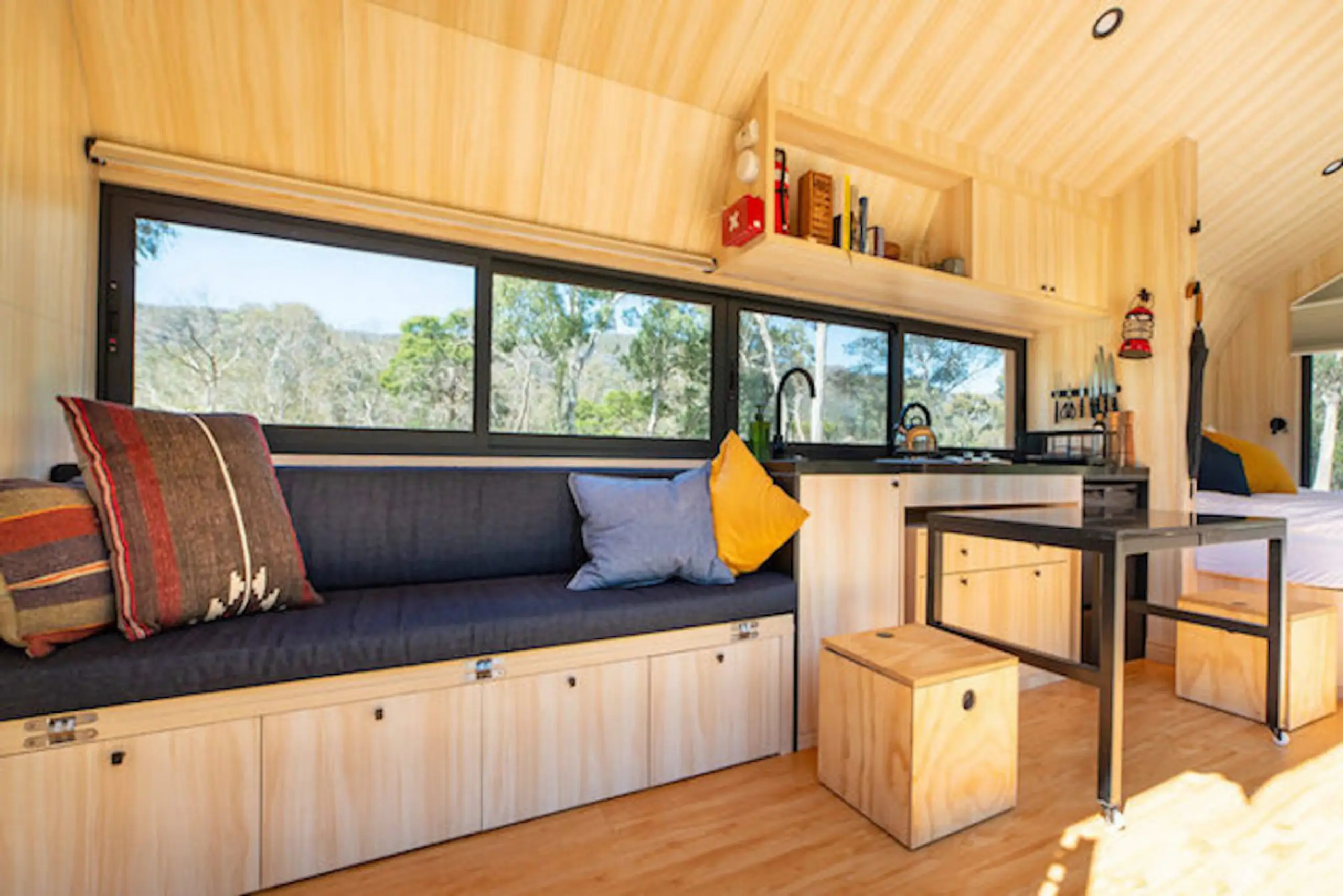 salon et cuisine tiny house Shacky salon et cuisine tiny house Shacky