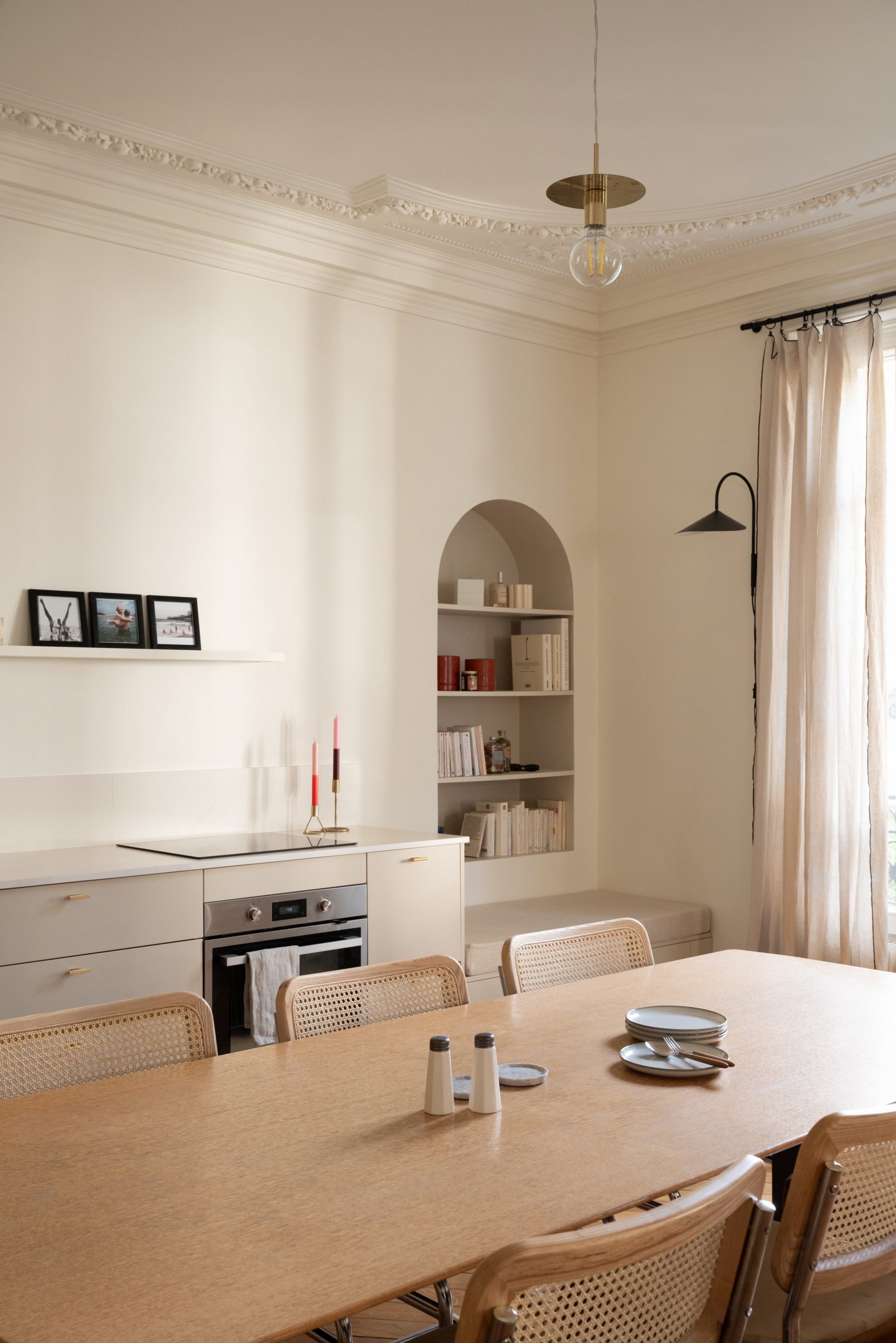 cuisine appartement haussmannien rénové Paris par Studio Castille cuisine appartement haussmannien rénové Paris par Studio Castille