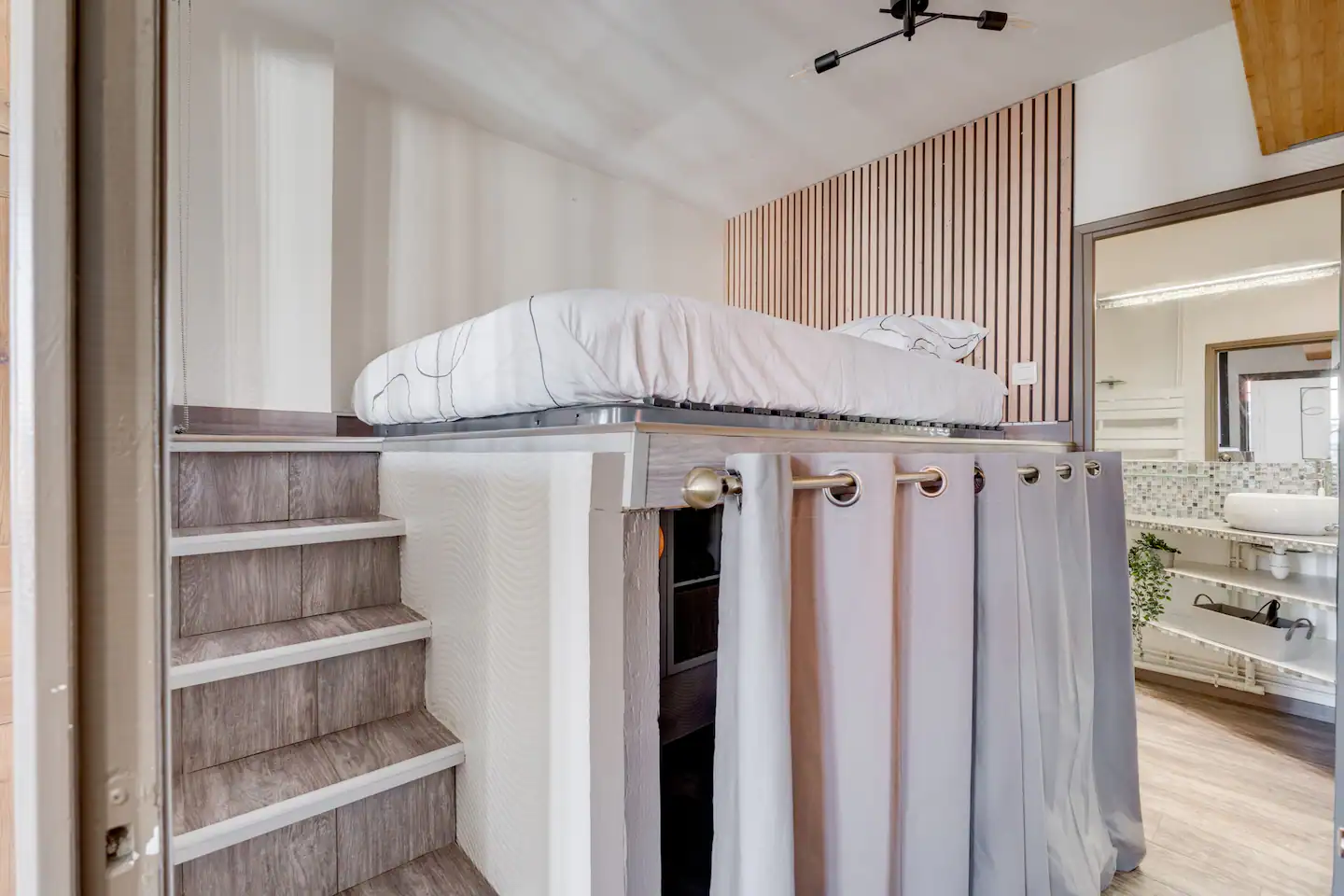 lit sur podium appartement 30m2 lit sur podium appartement 30m2