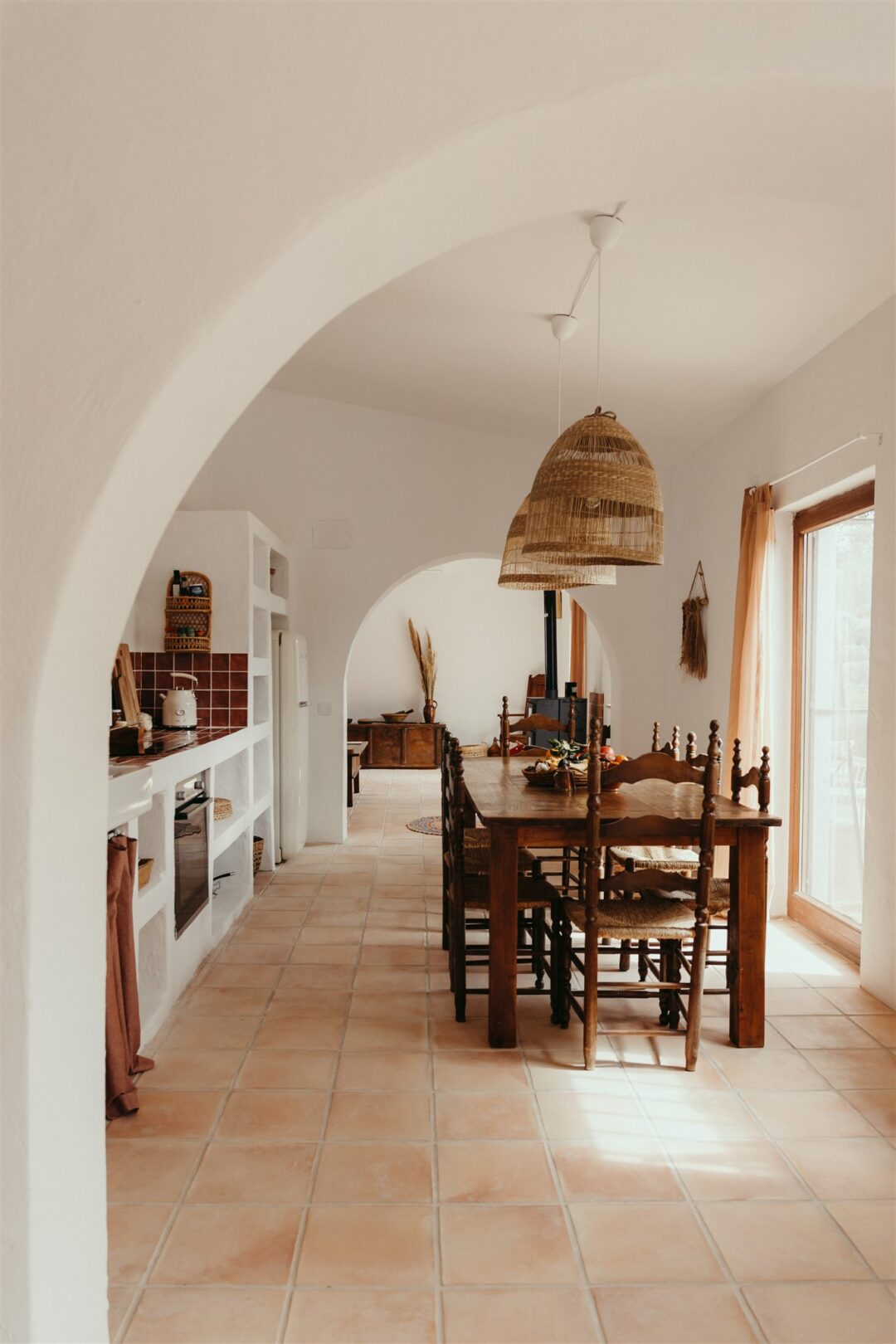 salle à manger et cuisine décoration rustique chic
