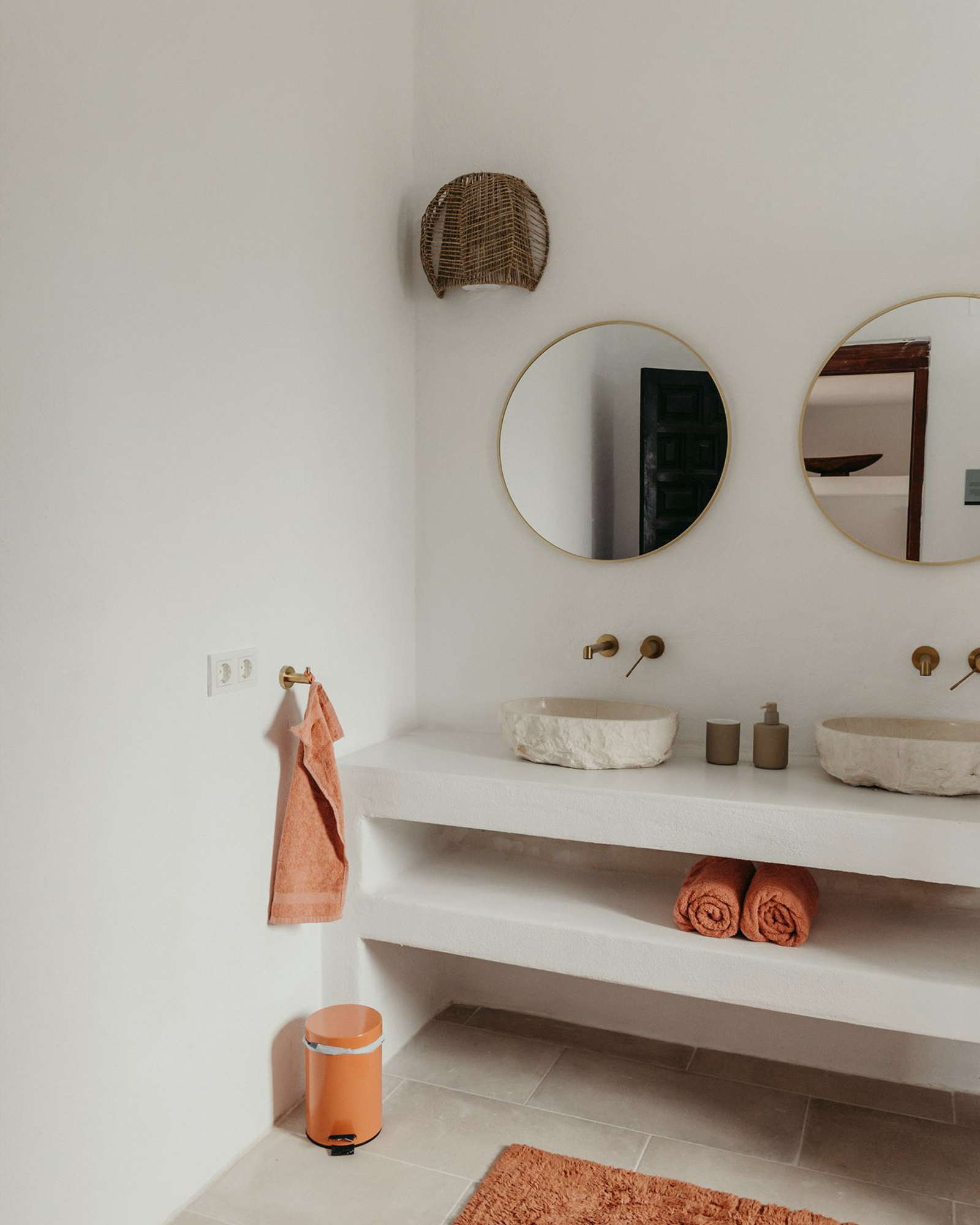 salle de bain décoration rustique chic