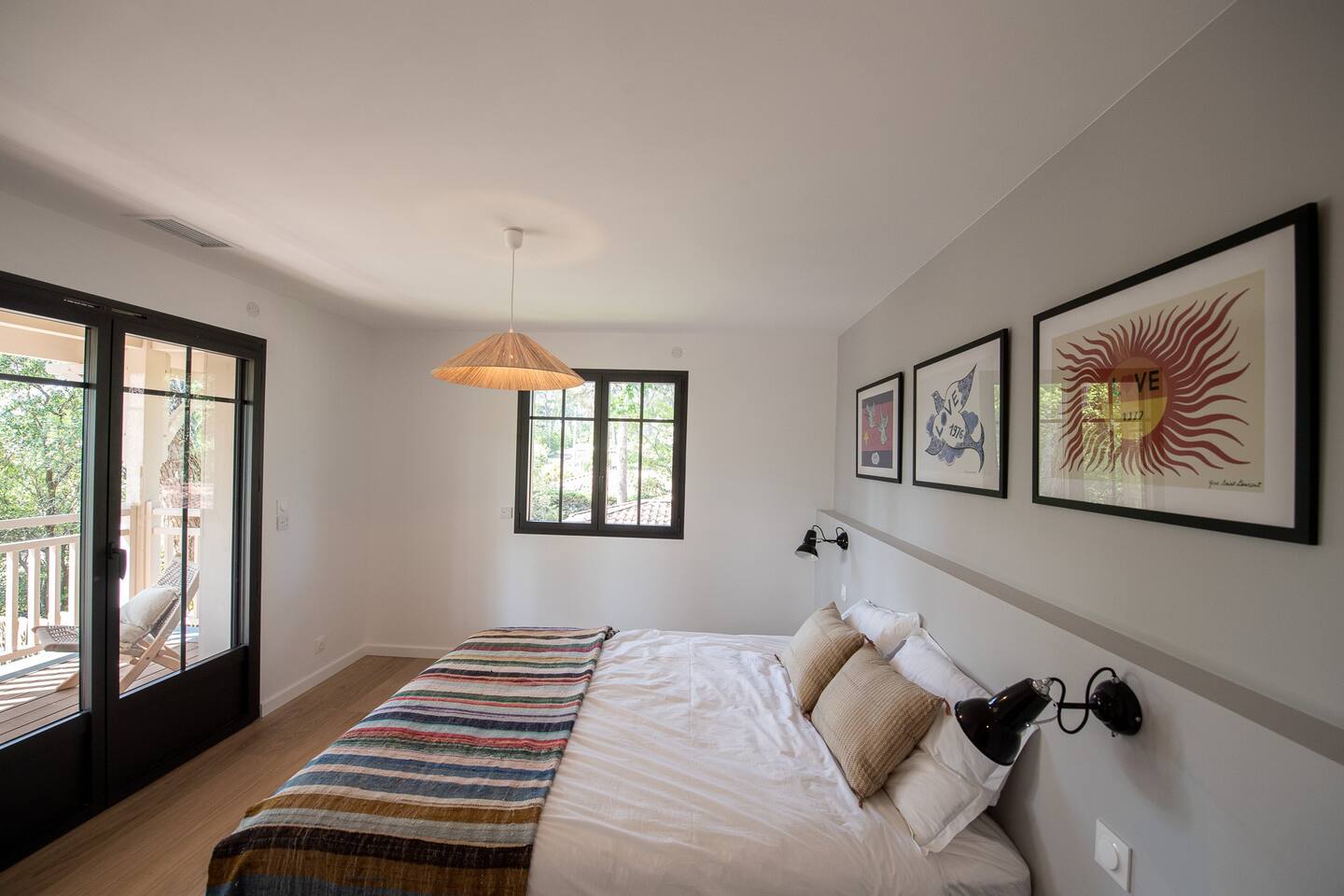 chambre maison en bois La Villa des Grands Pins Arcachon chambre maison en bois La Villa des Grands Pins Arcachon