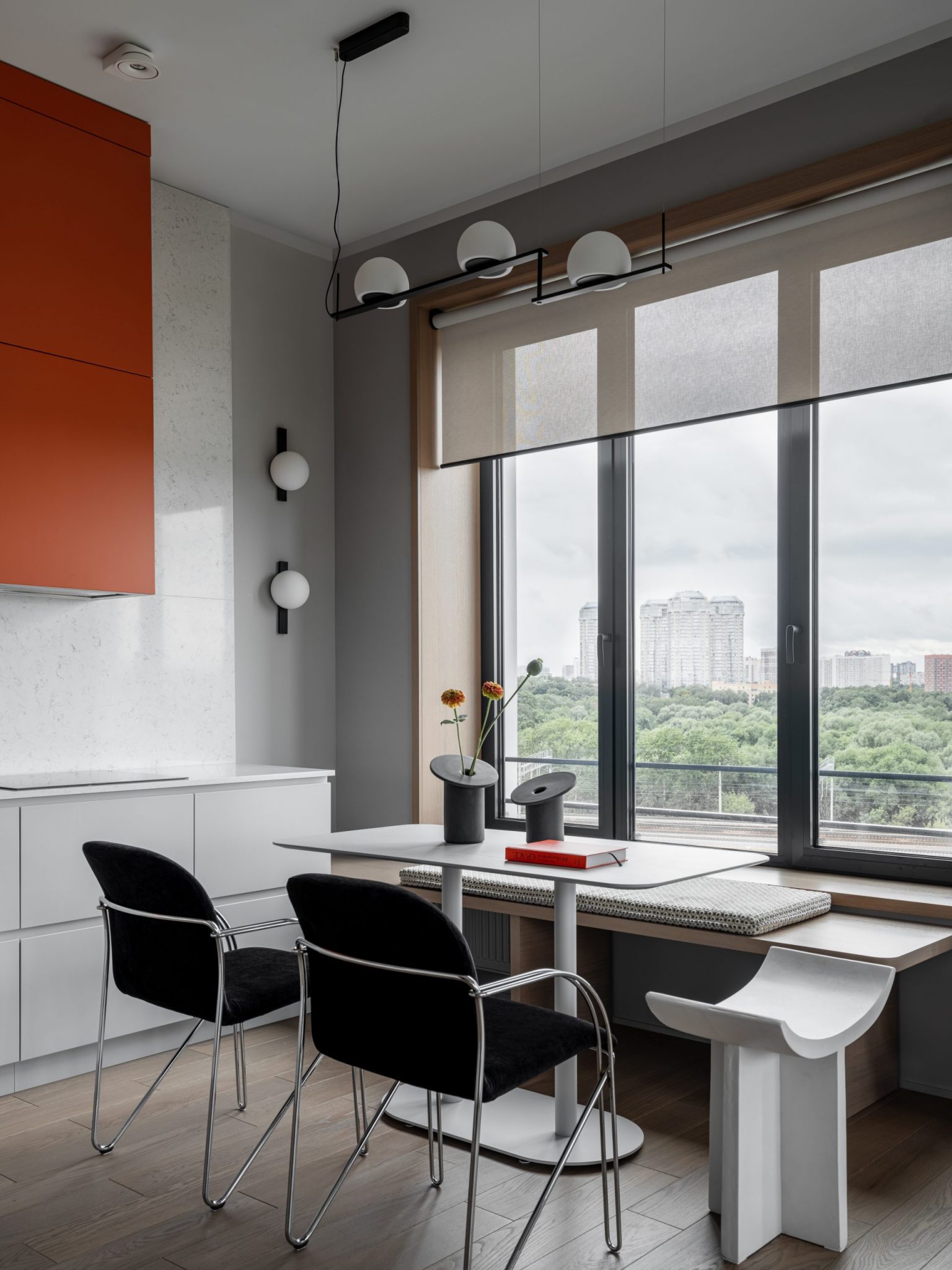 cuisine ouverte blanche décoration design