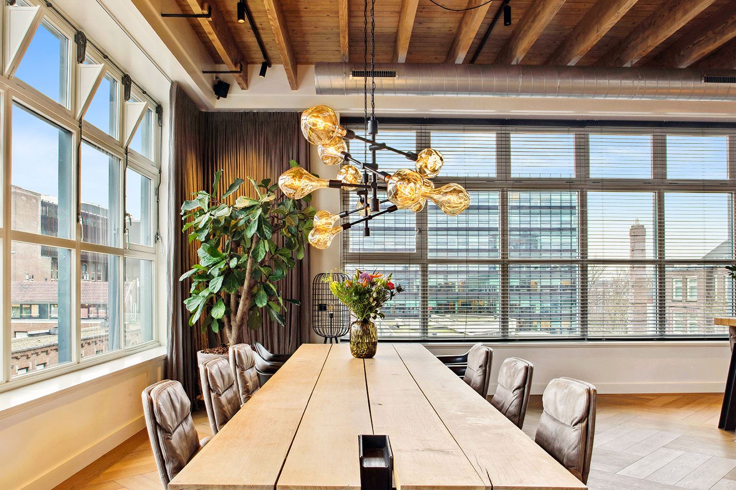 salle à manger penthouse avec terrasse décoration contemporaine salle à manger penthouse avec terrasse décoration contemporaine