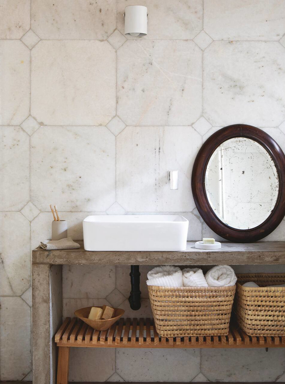 salle de bain béton décoration contemporaine