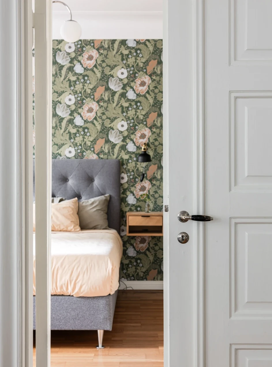 chambre papier-peint décoration scandinave et vintage chambre papier-peint décoration scandinave et vintage