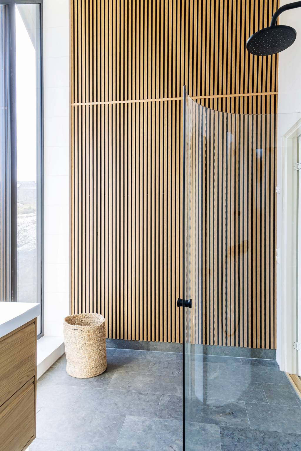 douche avec mur tasseaux bois douche avec mur tasseaux bois