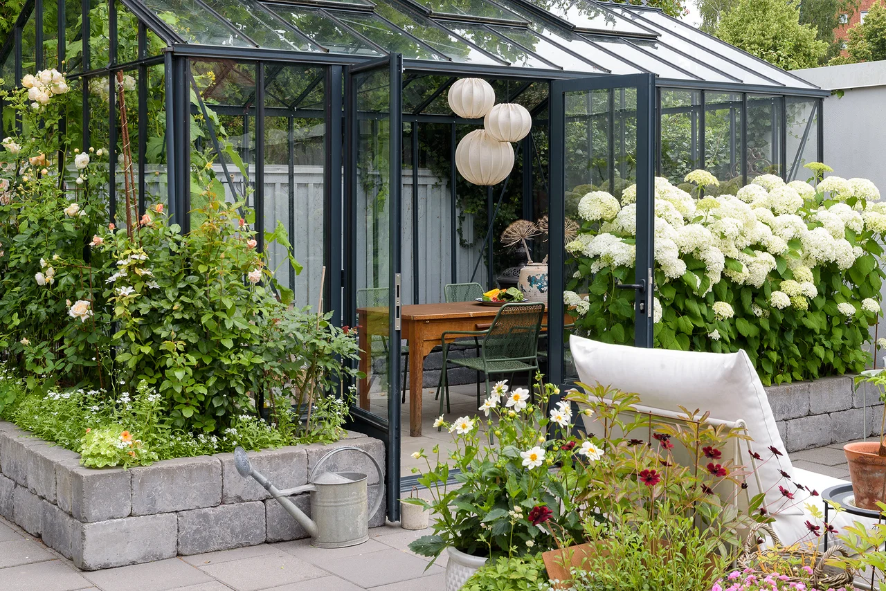 jardin avec serre jardin avec serre