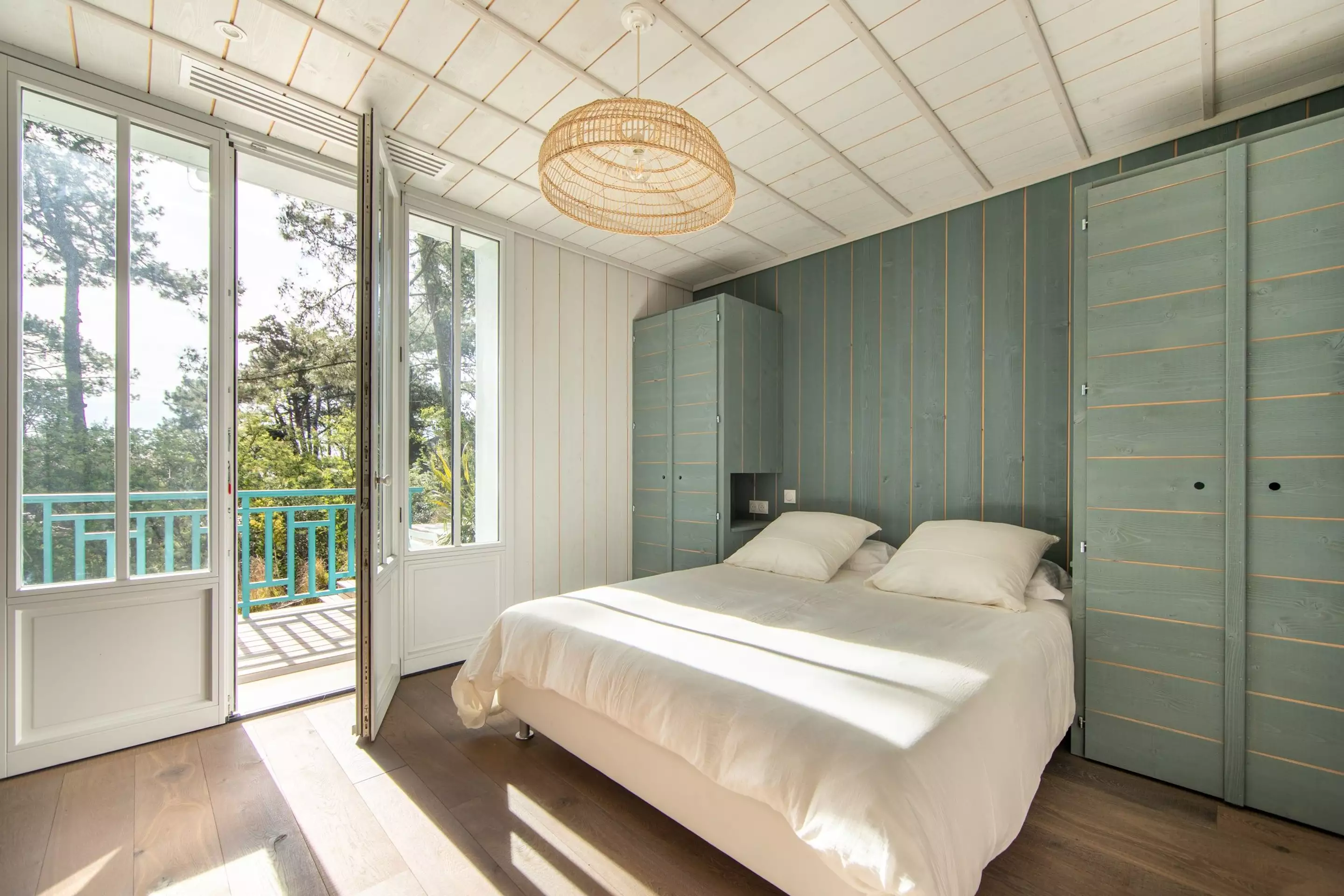 chambre verte le Cap Ferret villa Persan chambre verte le Cap Ferret villa Persan