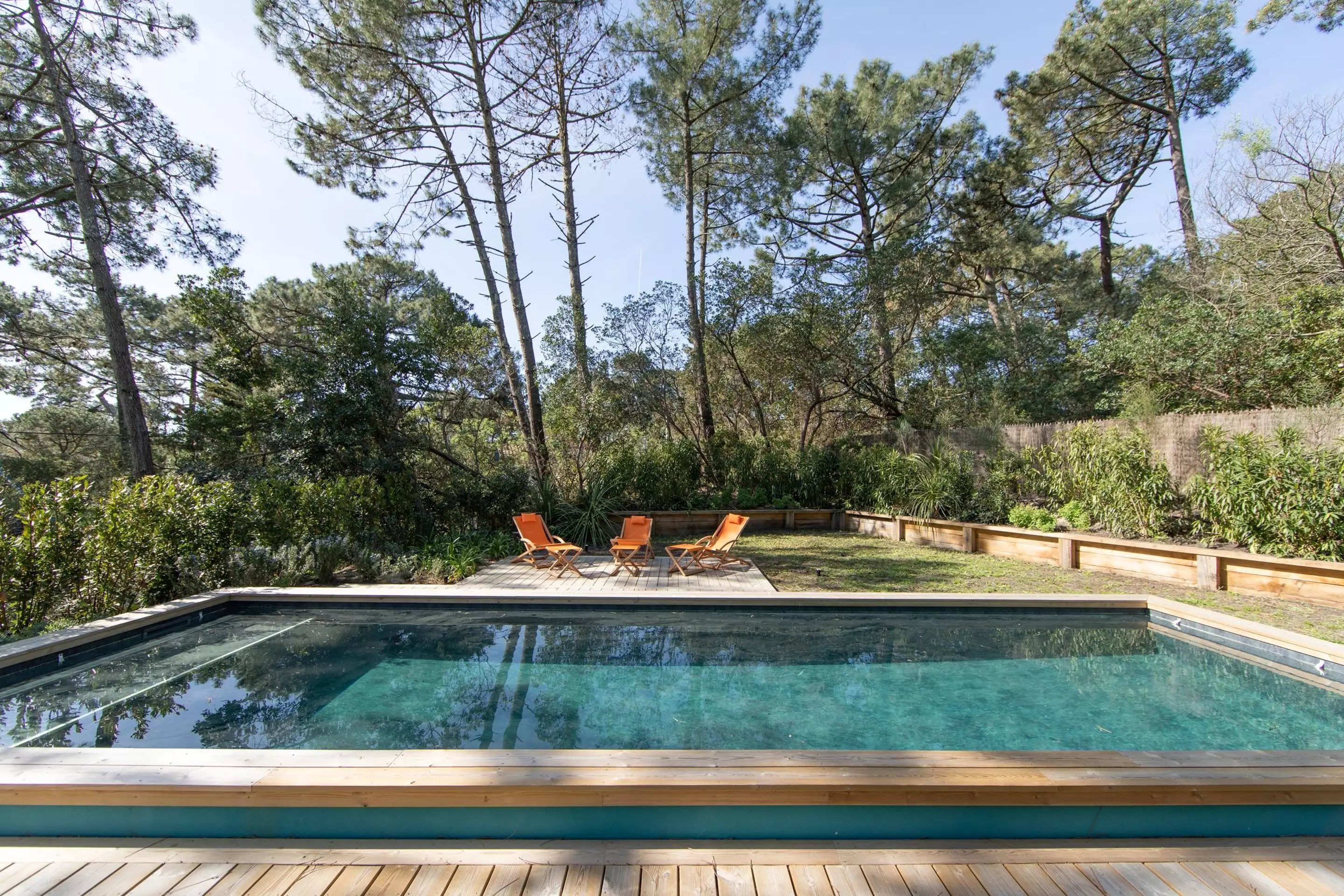 jardin avec piscine le Cap Ferret villa Persan jardin avec piscine le Cap Ferret villa Persan