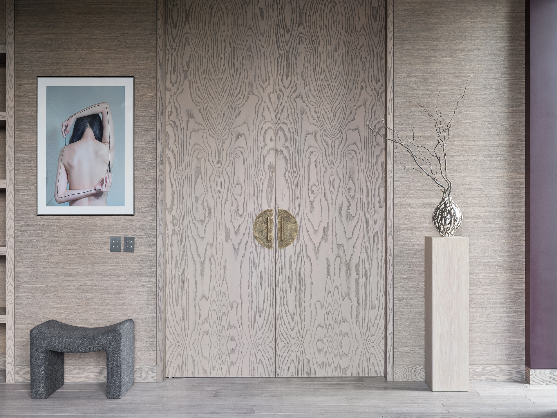 portes coulissantes en bois appartement décoration contemporaine inspiré par l portes coulissantes en bois appartement décoration contemporaine inspiré par l'Asie