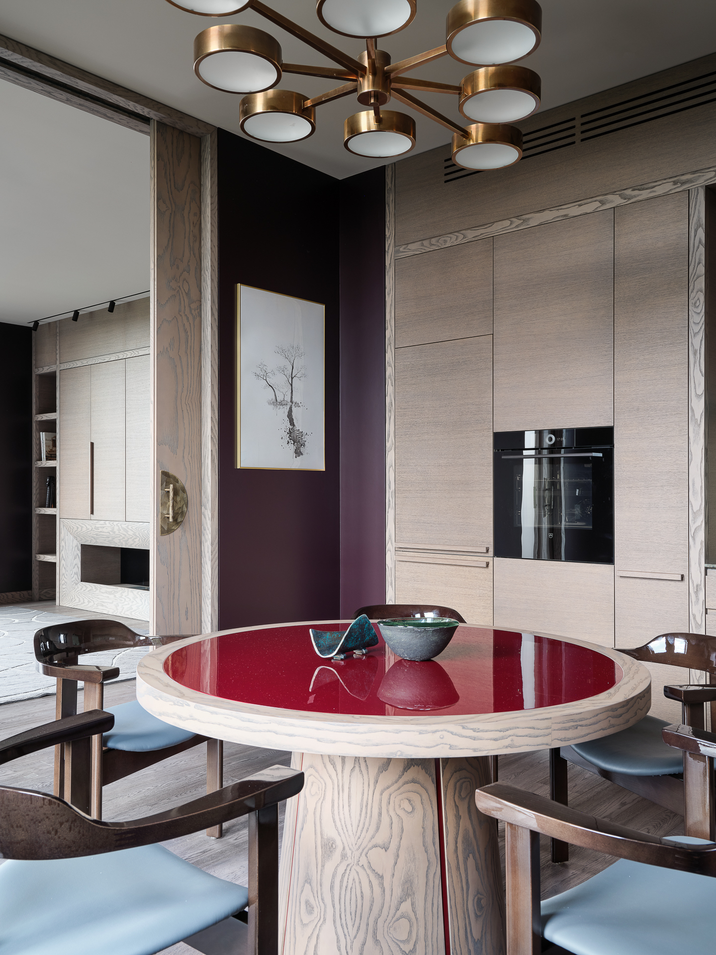 espace repas avec portes coulissantes bois dans cuisine espace repas avec portes coulissantes bois dans cuisine