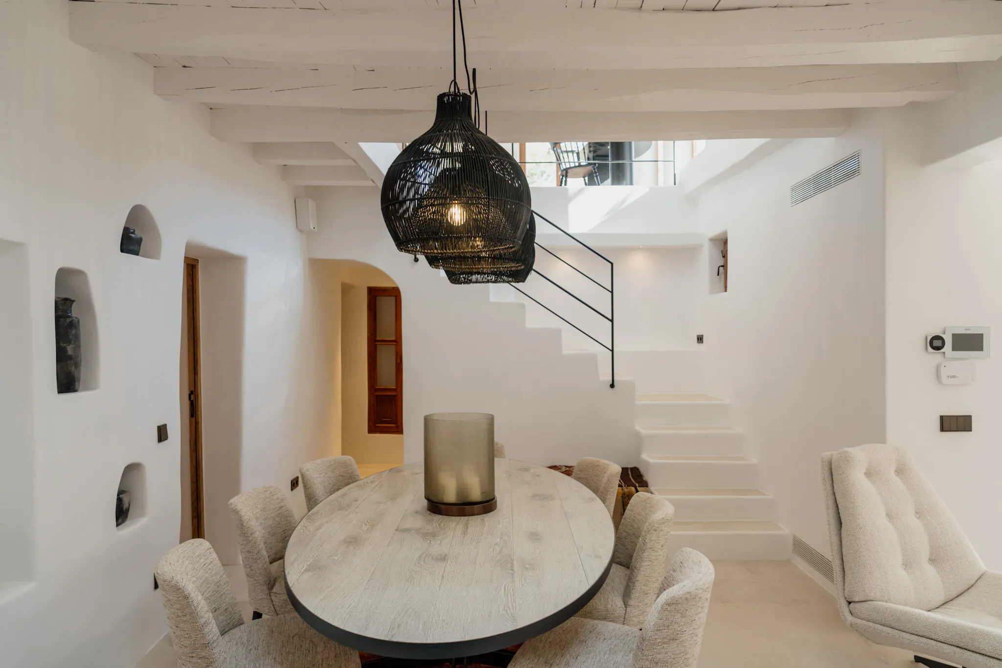salle à manger décoration rustique chic et naturelle