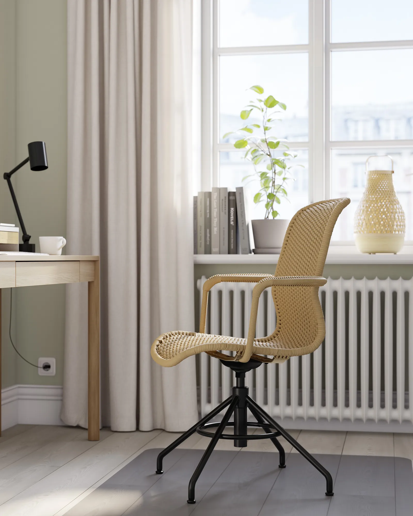 chaise de bureau catalogue IKEA 2024 modèle STIGBYGEL piètement noir chaise de bureau catalogue IKEA 2024 modèle STIGBYGEL piètement noir