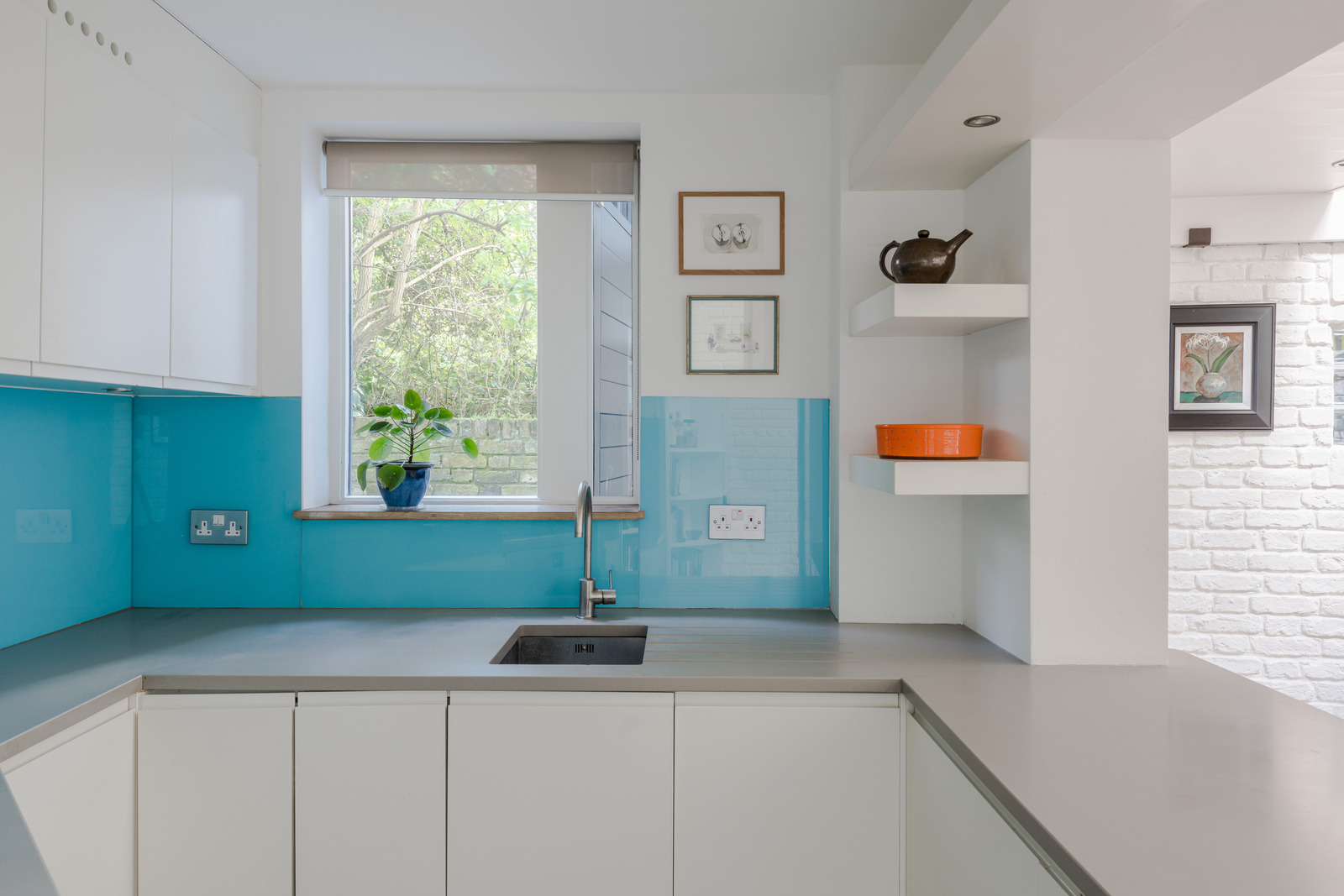 cuisine blanche et bleue cuisine blanche et bleue