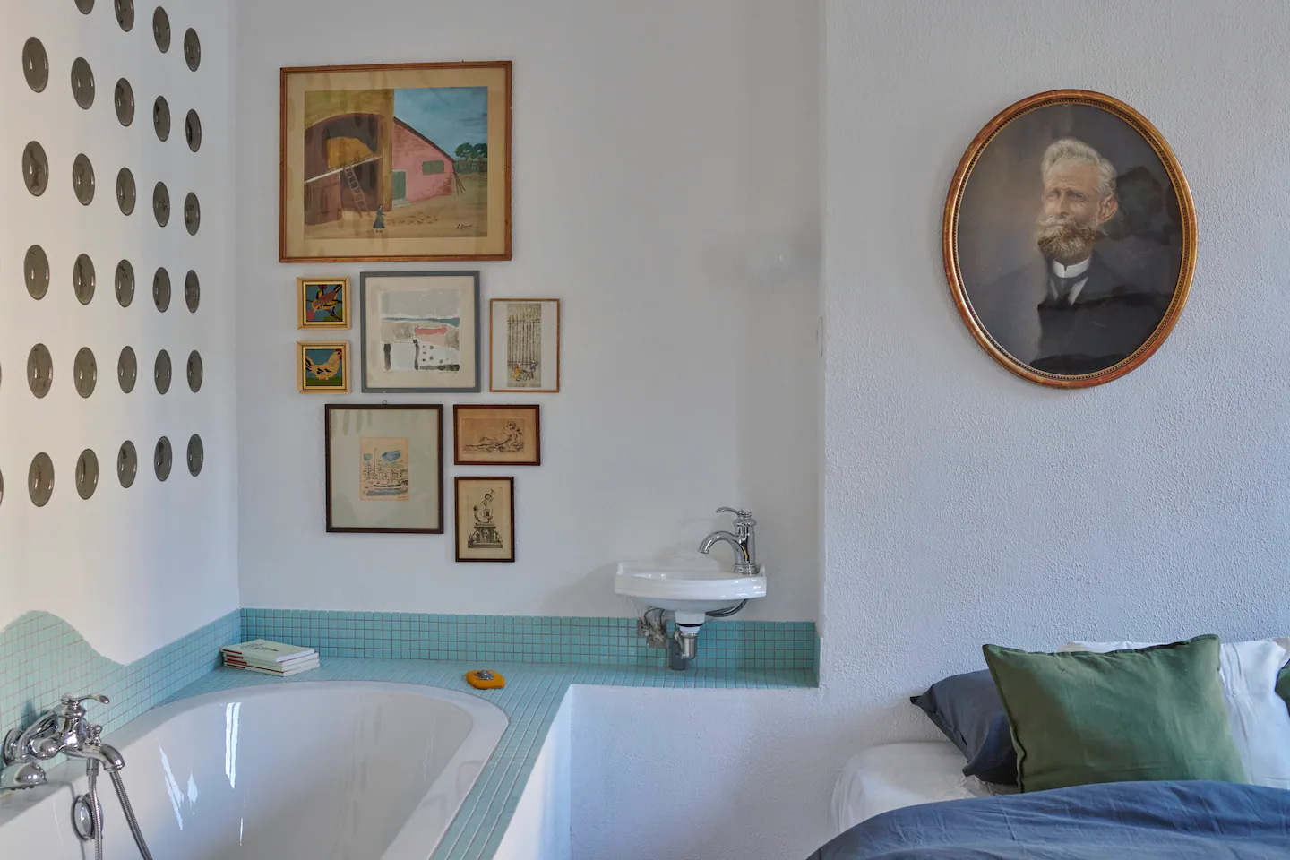 chambre décoration vintage appartement de 75m2 à Marseille