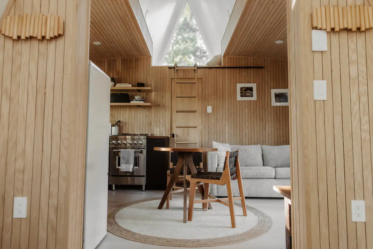 salon et cuisine maison A-Frame salon et cuisine maison A-Frame