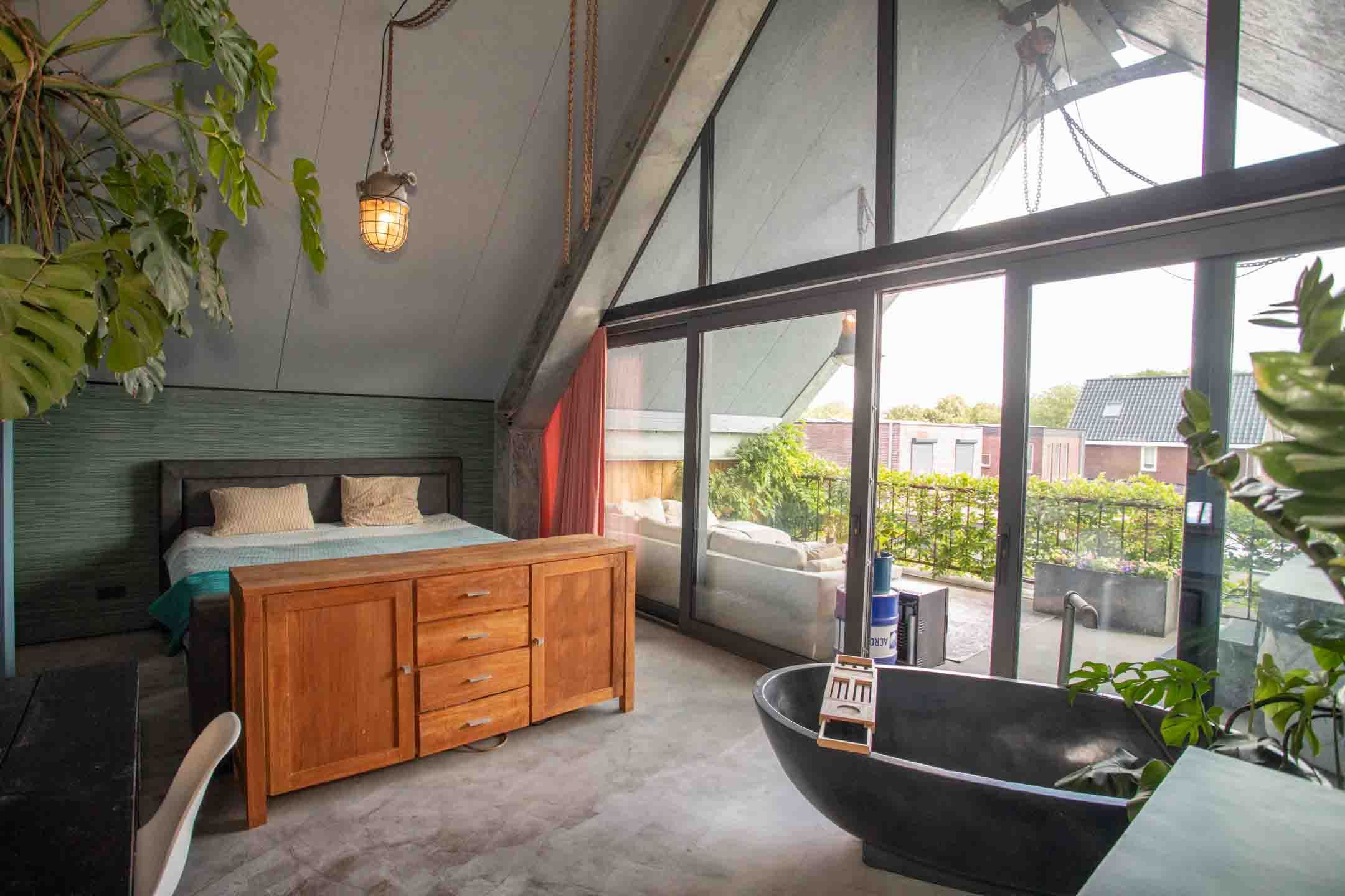 chambre avec salle de bain ouverte décoration contemporaine et vintage chambre avec salle de bain ouverte décoration contemporaine et vintage