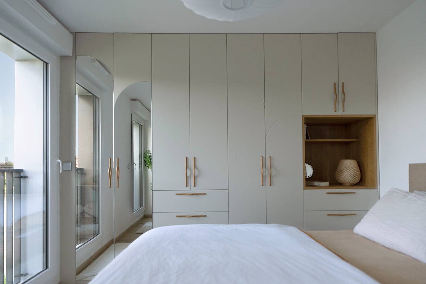 chambre avec placards appartement neuf personnalisé par Mon Concept Habitation