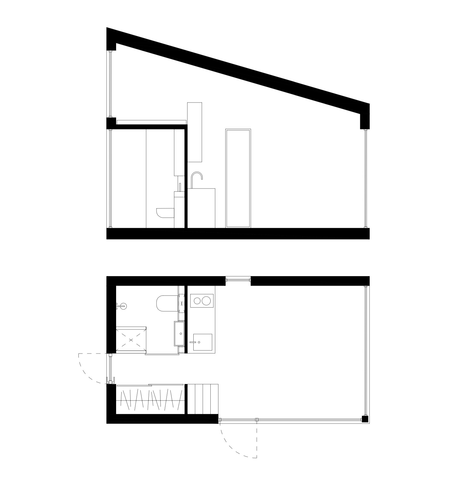 plan petite maison en bois 21m2 Minikin Hunt plan petite maison en bois 21m2 Minikin Hunt