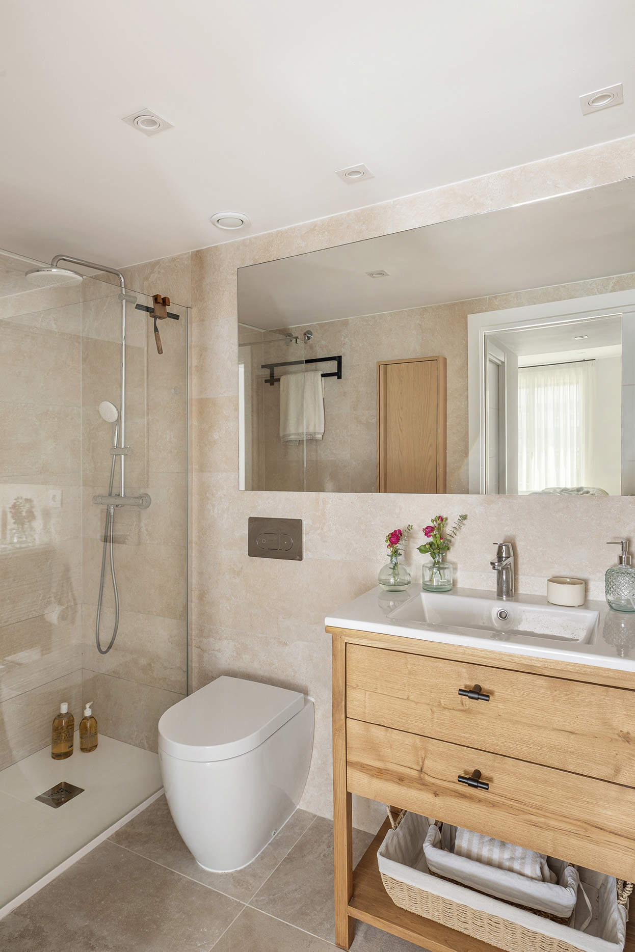 salle de bain décoration contemporaine beige et naturelle salle de bain décoration contemporaine beige et naturelle